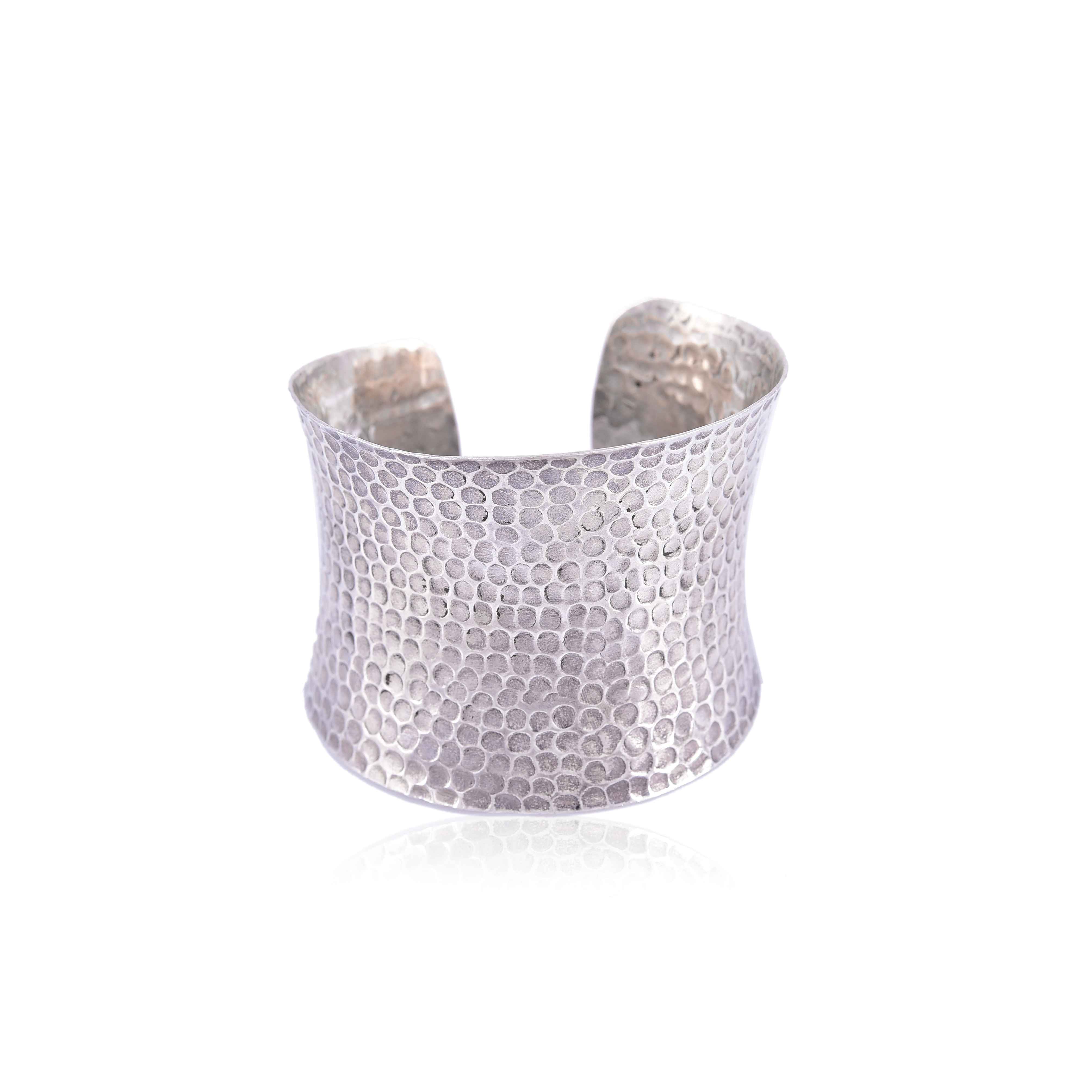 Textured bangle cuff, boho jewellery :SKU7478