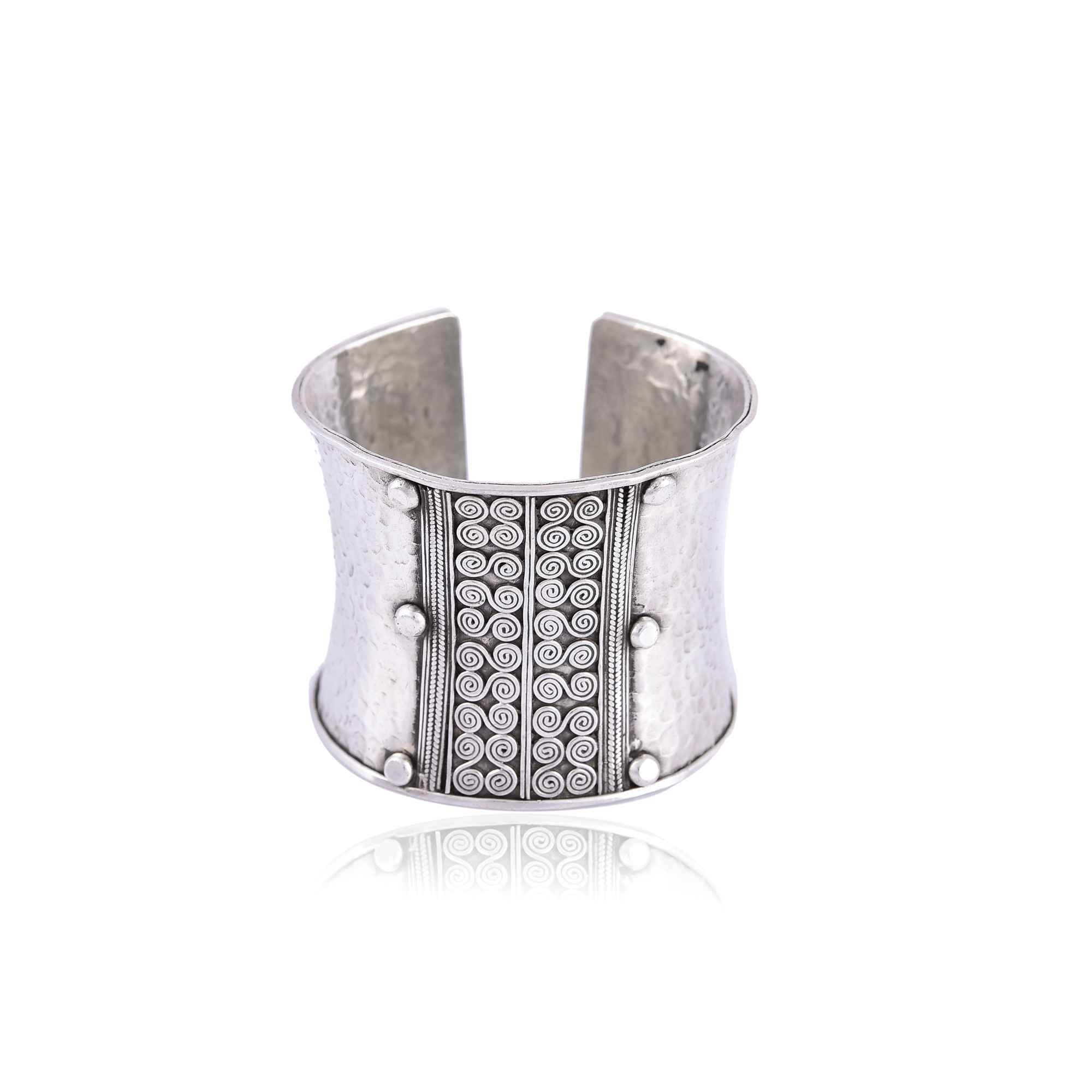 silver-hammered-cuff-wide-bangle-sku-7474