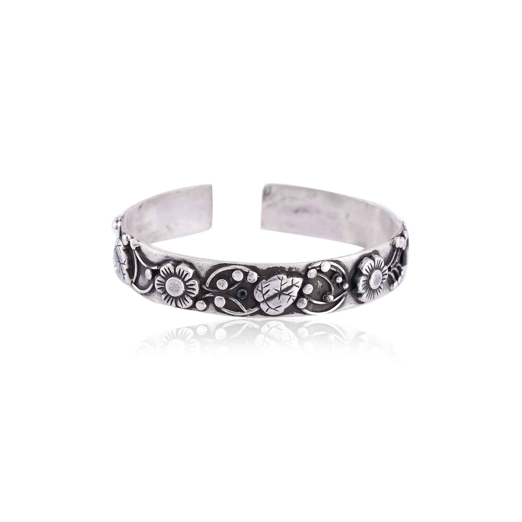 Silver cuff bracelet bangle :SKU7475