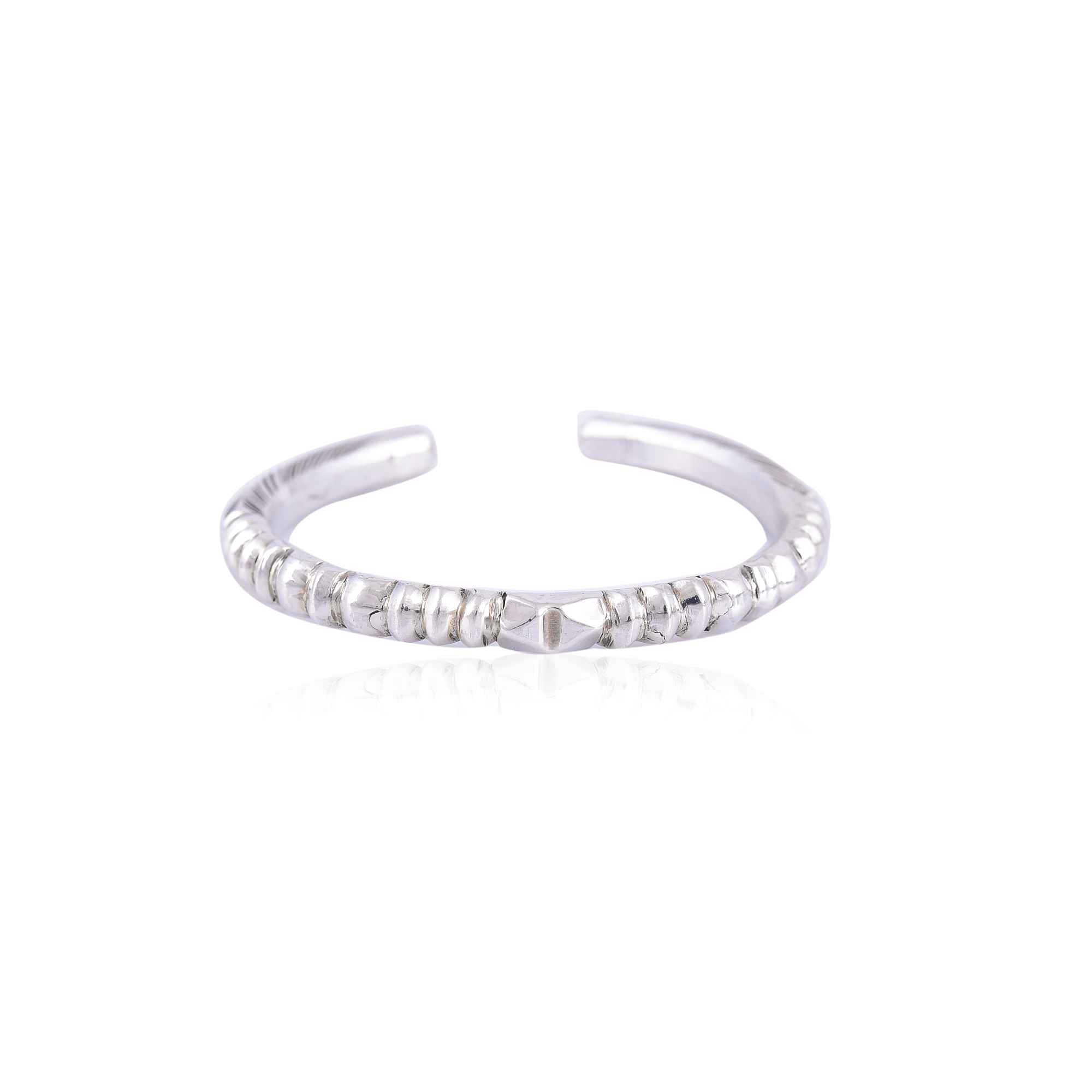 Silver cuff bangle :SKU7482