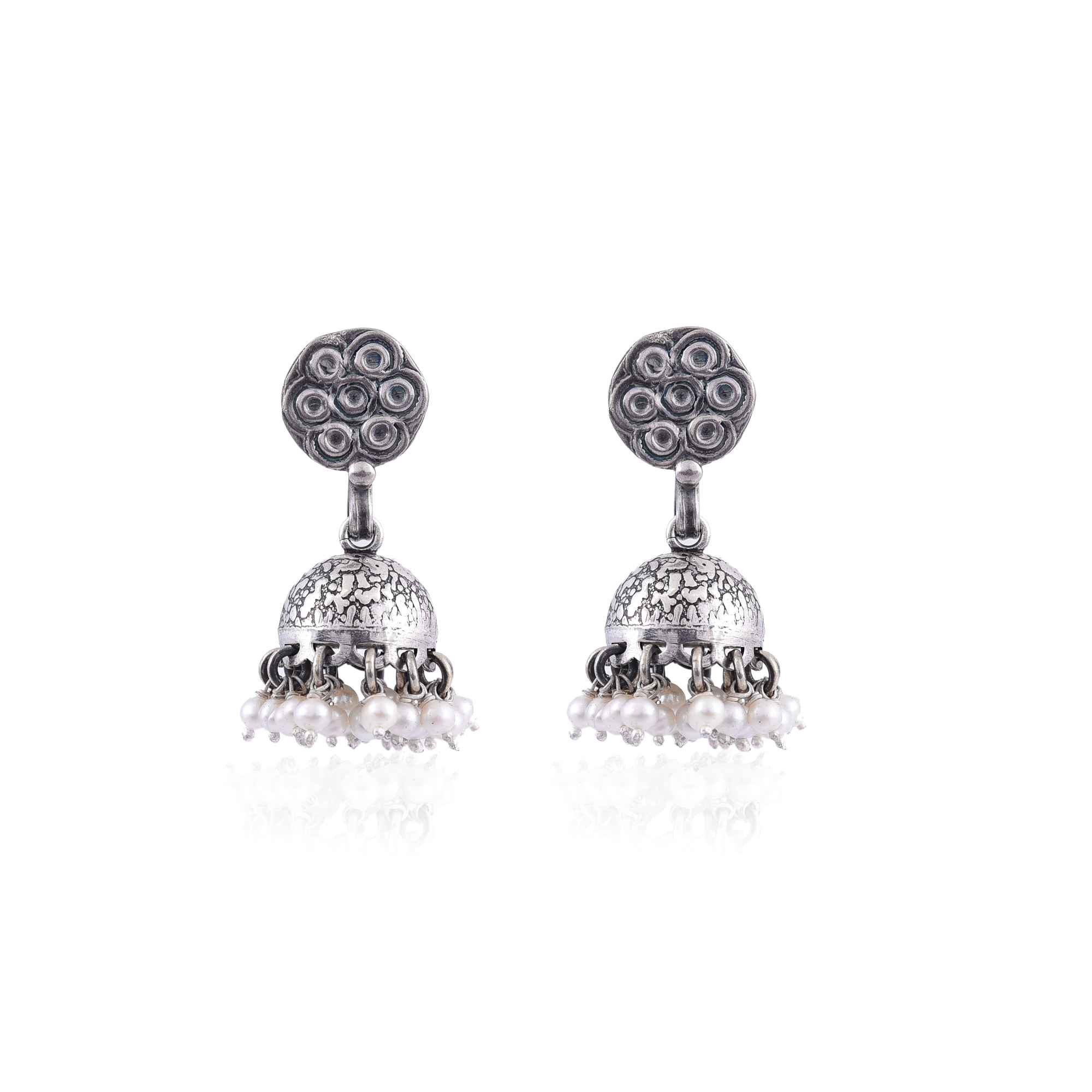 silver-jhumka-earring-sku-7527