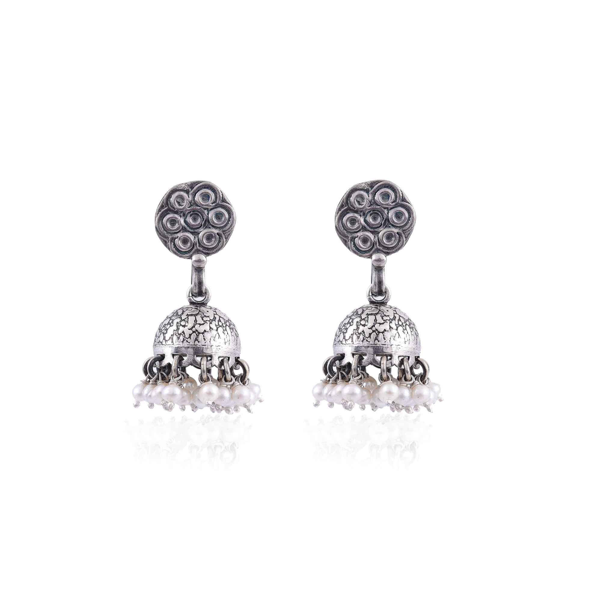 silver-jhumka-earring-sku-7527