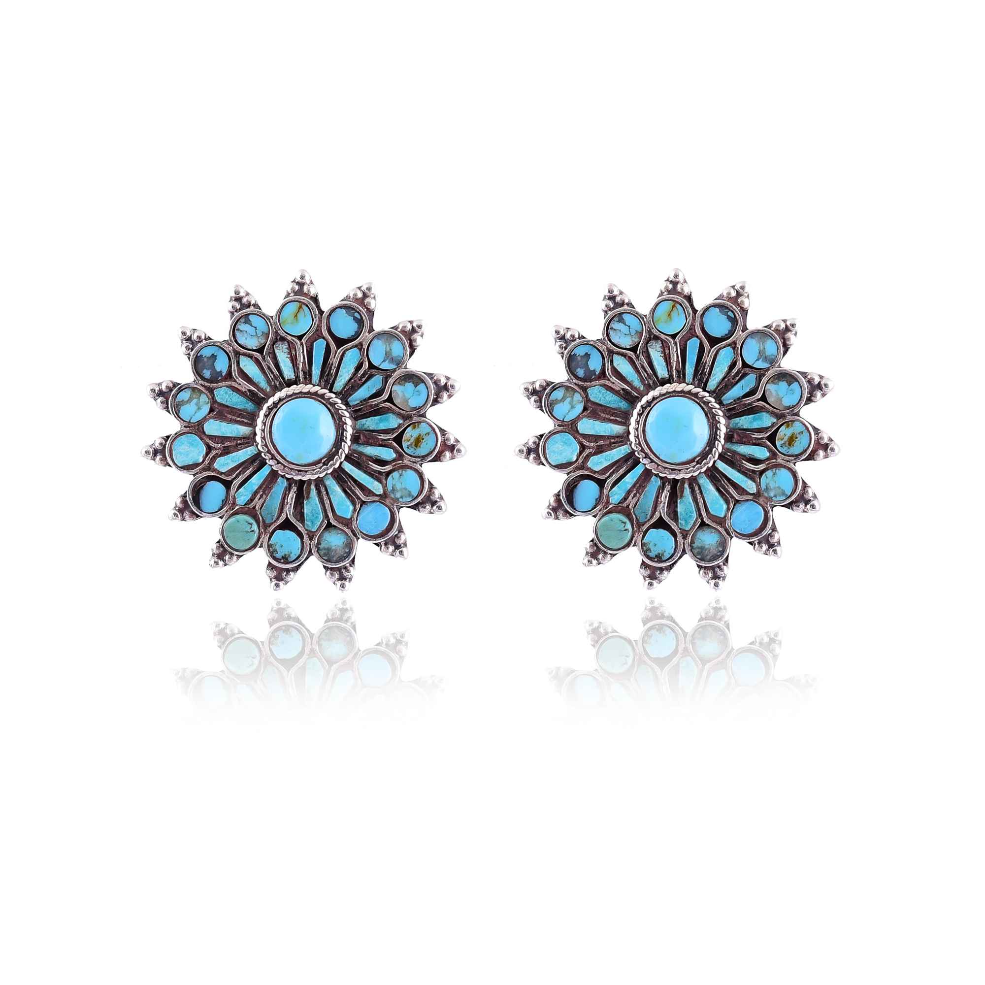 Chakra turquoise stud :SKU5995