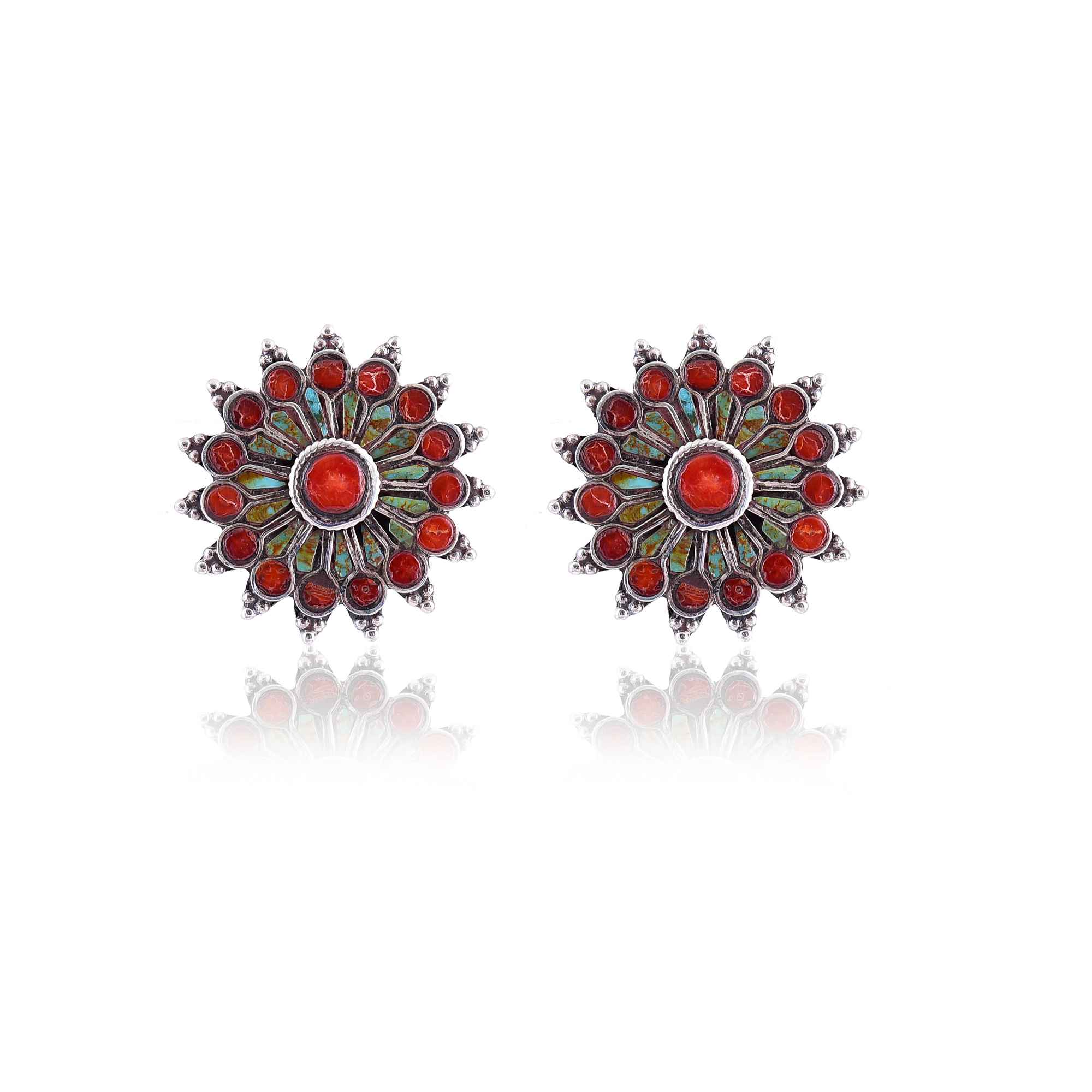 Chakra muti colour round Stud :SKU5992