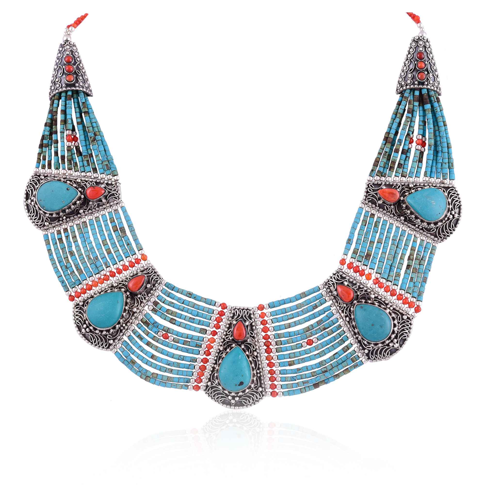Ethinc tibetan  coral necklace, tibetan jewellery :SKU6146