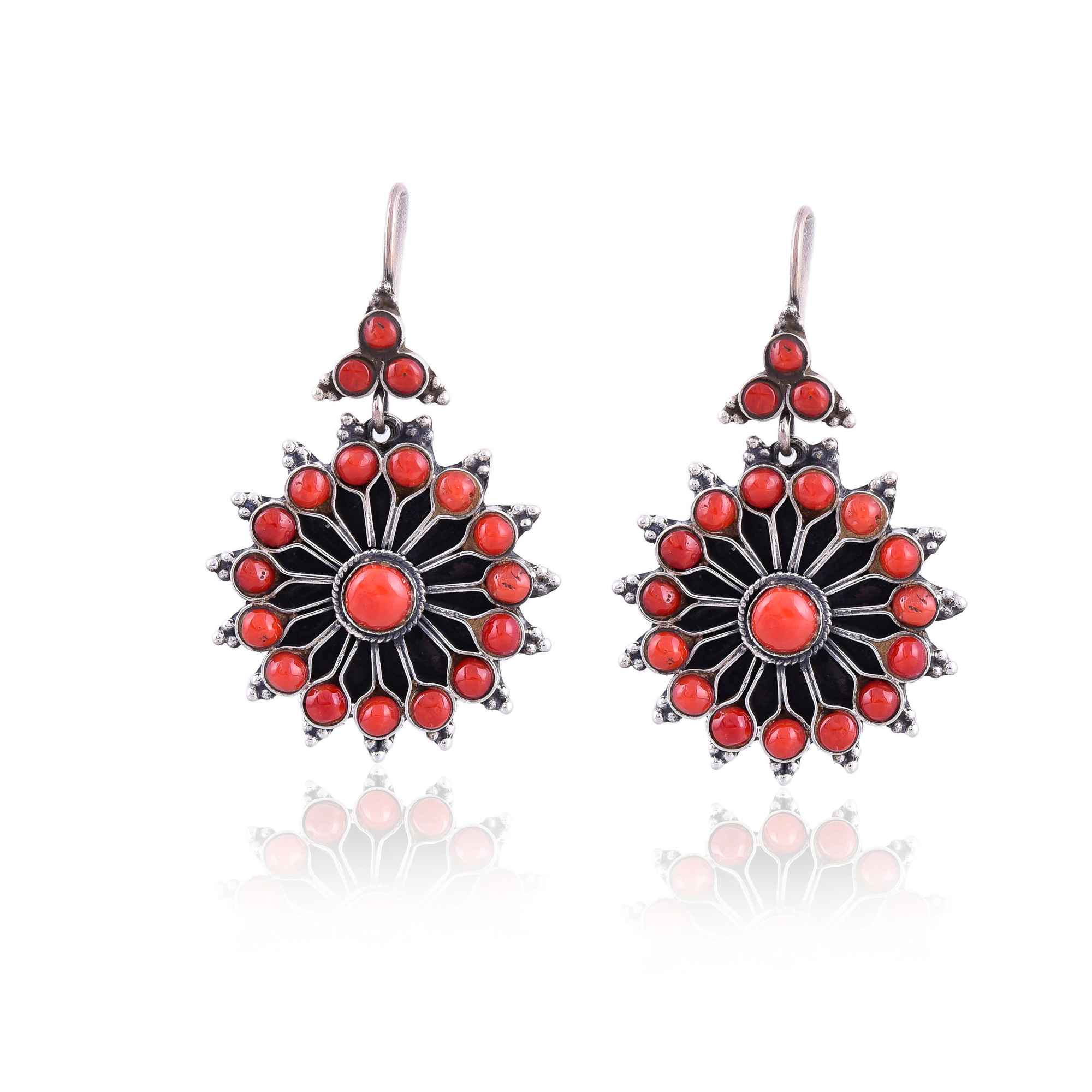 Coral hanging earring :SKU5979