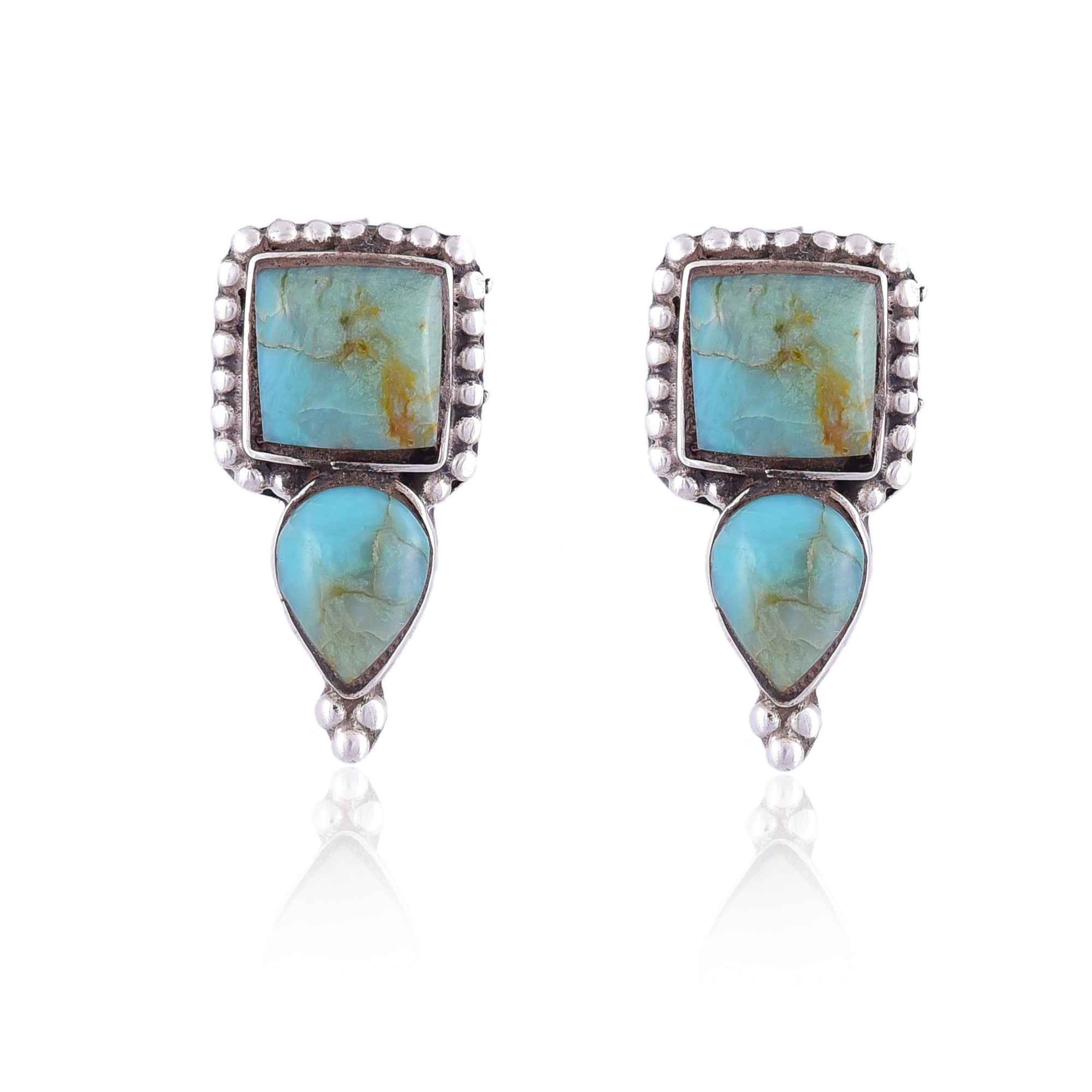 Elegant turquoise stud :SKU5982