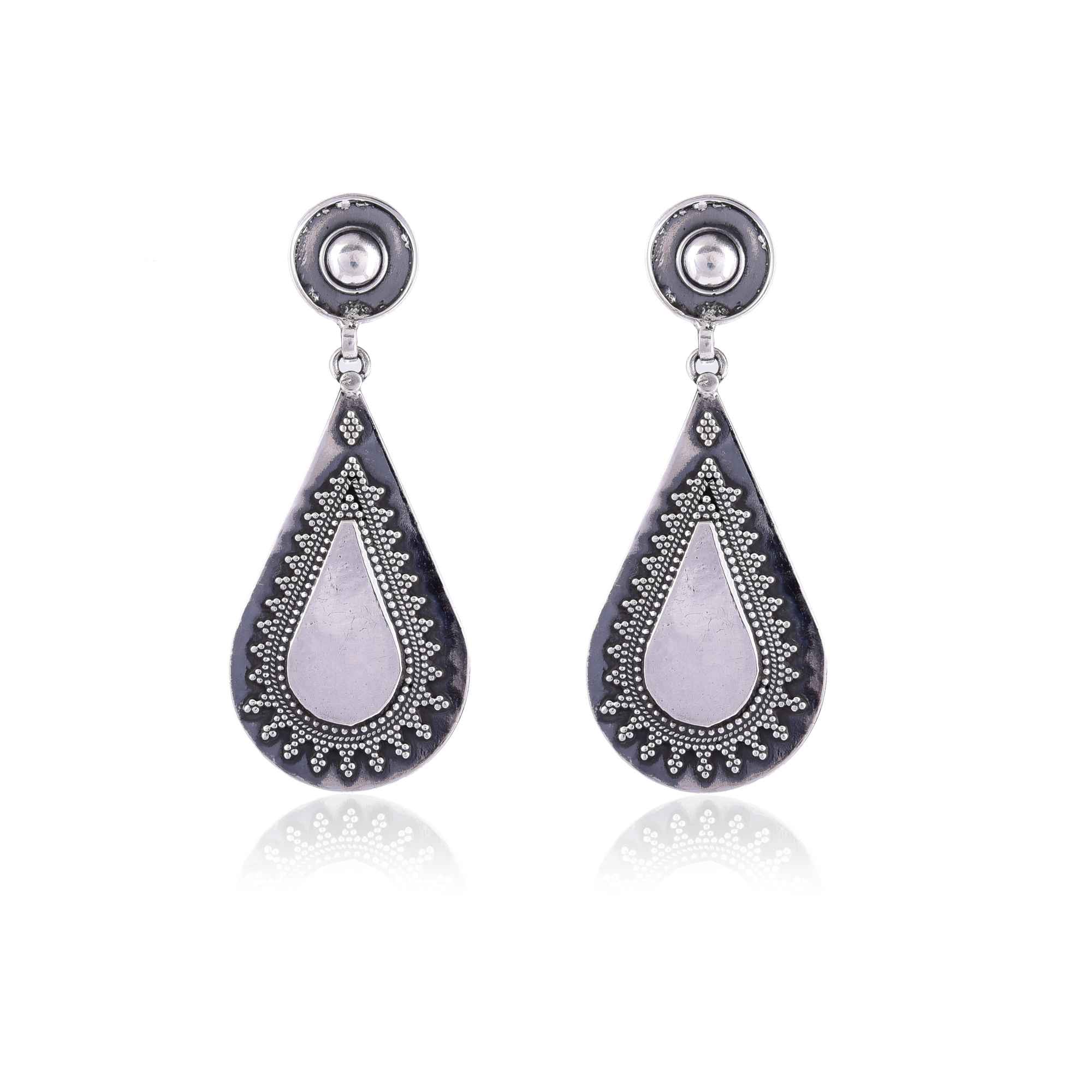 ethnic-silver-earring-sku-7517