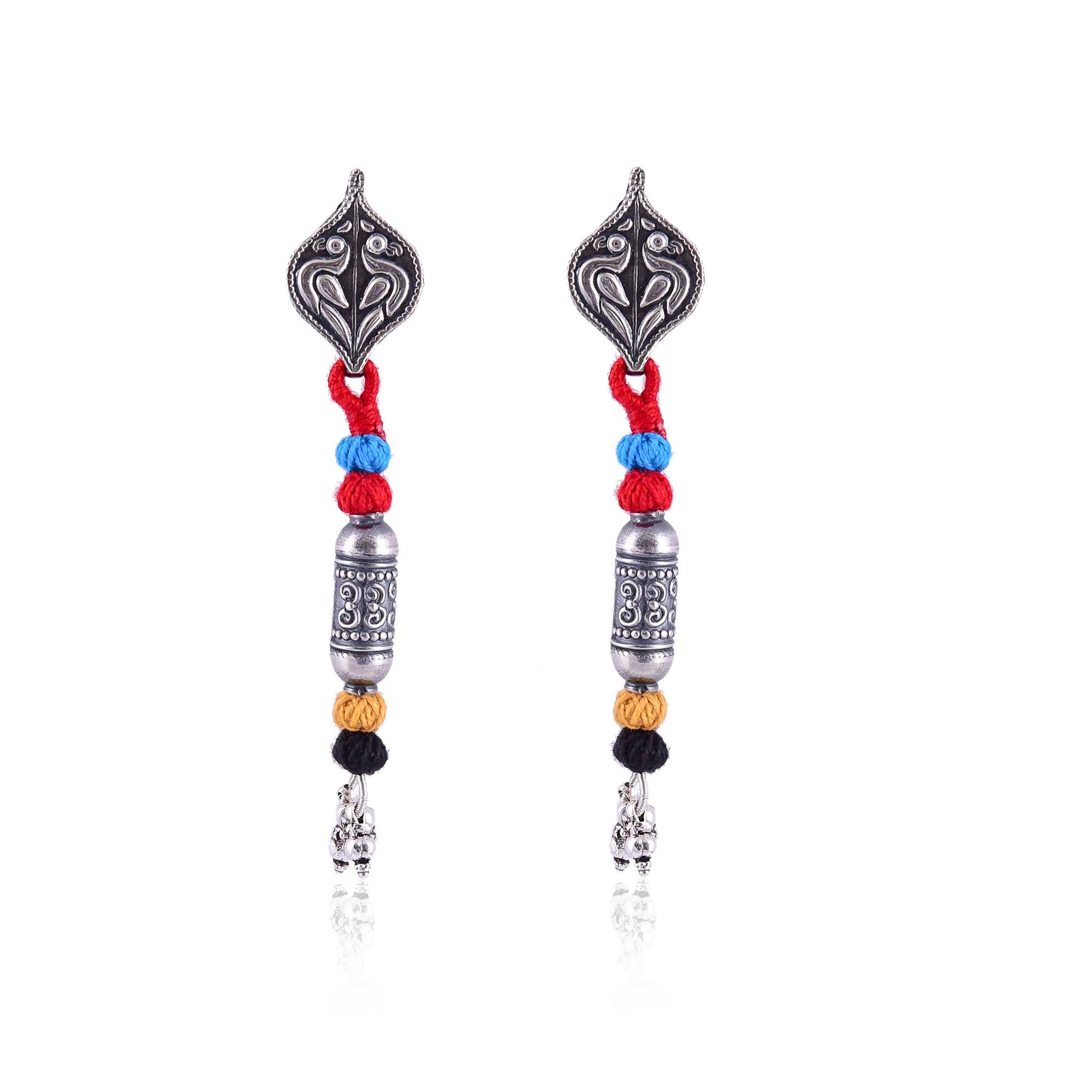 Silver thread earring :SKU7425