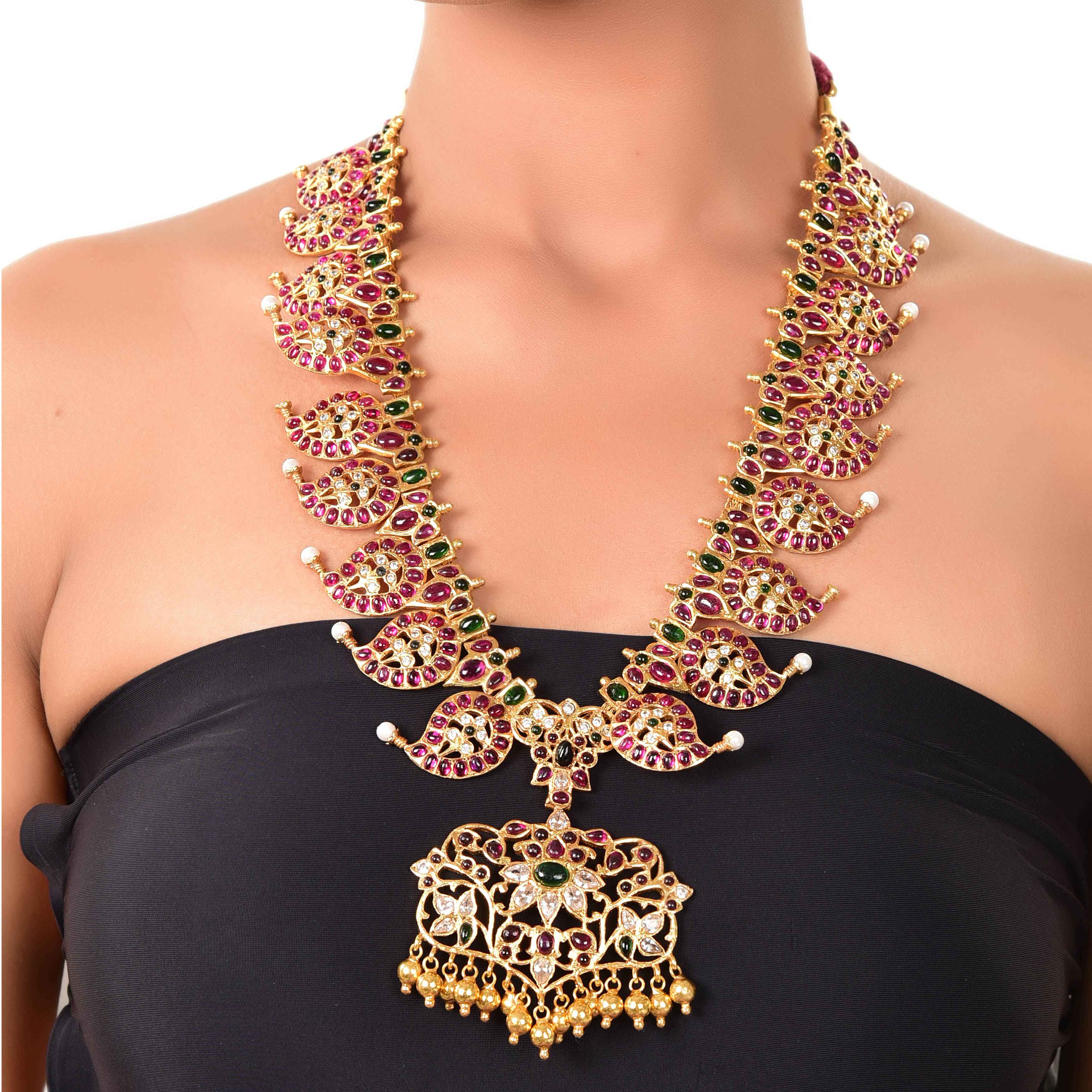 silver-gold-plated-rani-haar-sku-6158