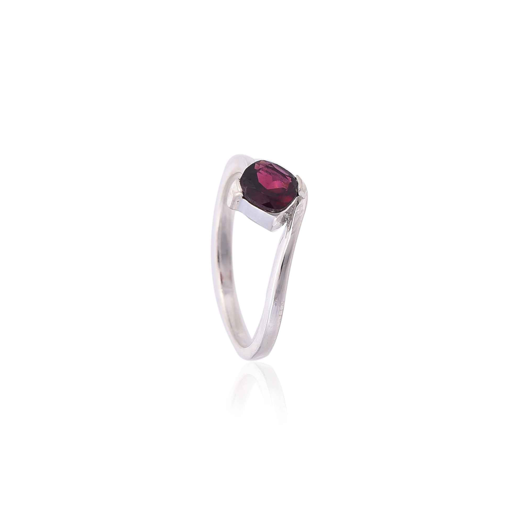 garnet-925-sterling-silver-ring-sku-4317