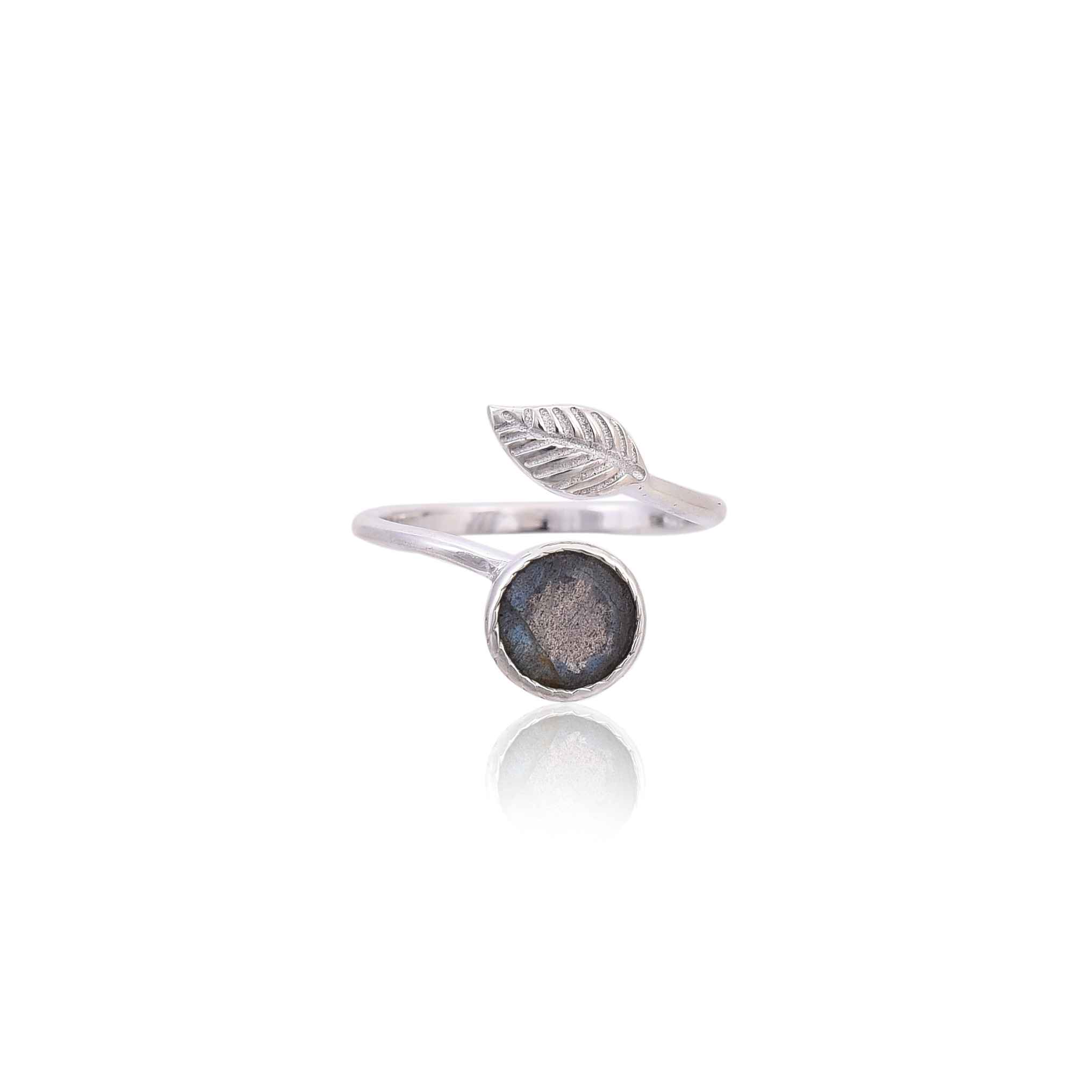 925 Sterling Silver Labradorite Ring :SKU4311