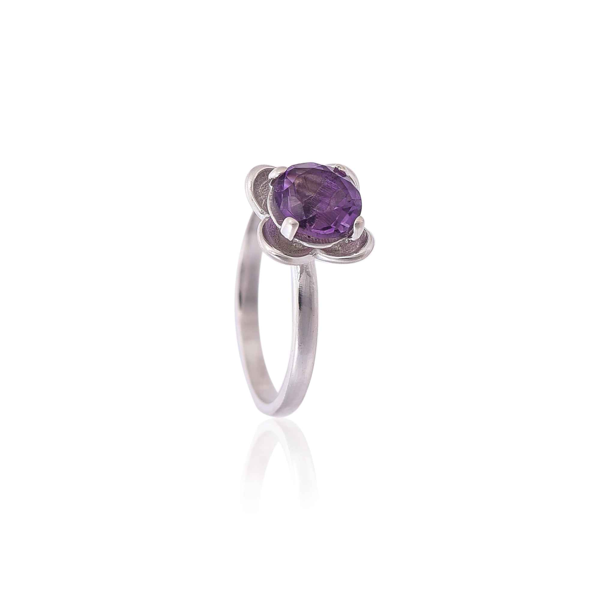 Amethyst 925 Sterling Silver Ring :SKU4307