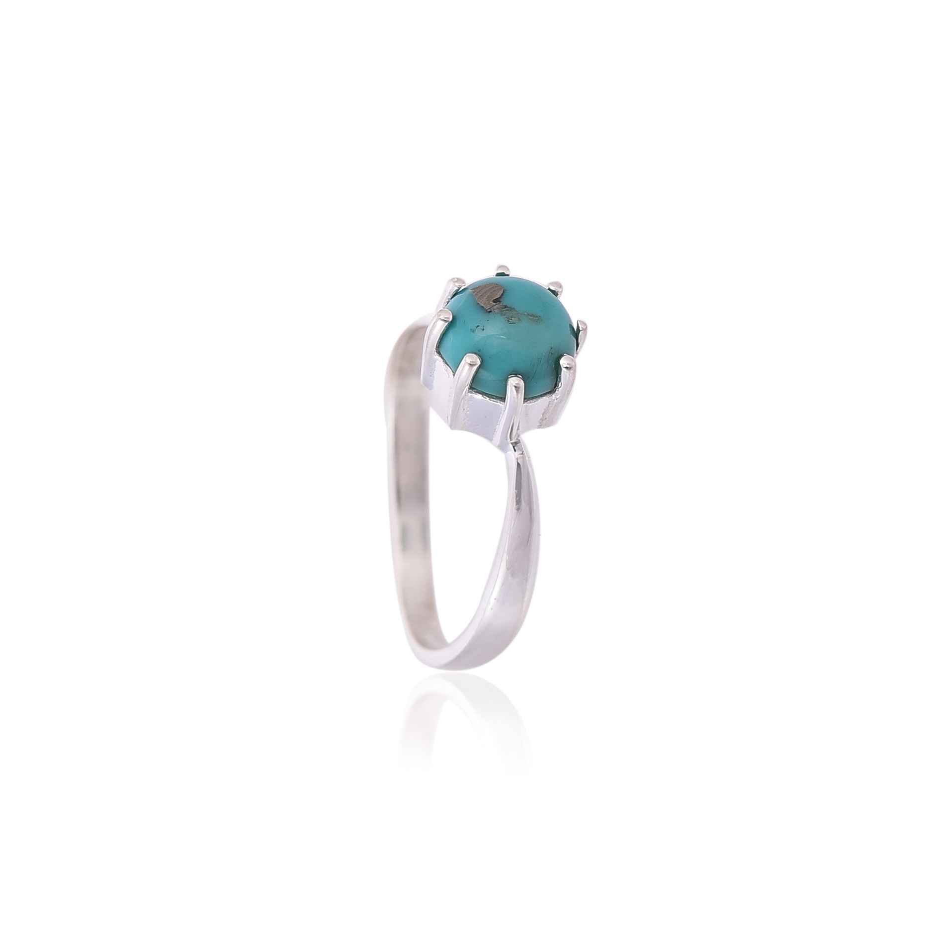 925 Sterling Silver Turquoise Ring :SKU4299