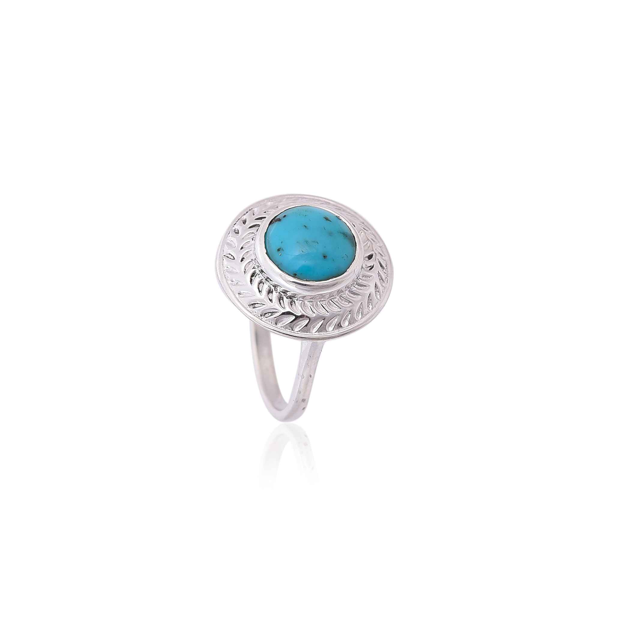 925 Sterling Silver Turquoise Ring :SKU4288