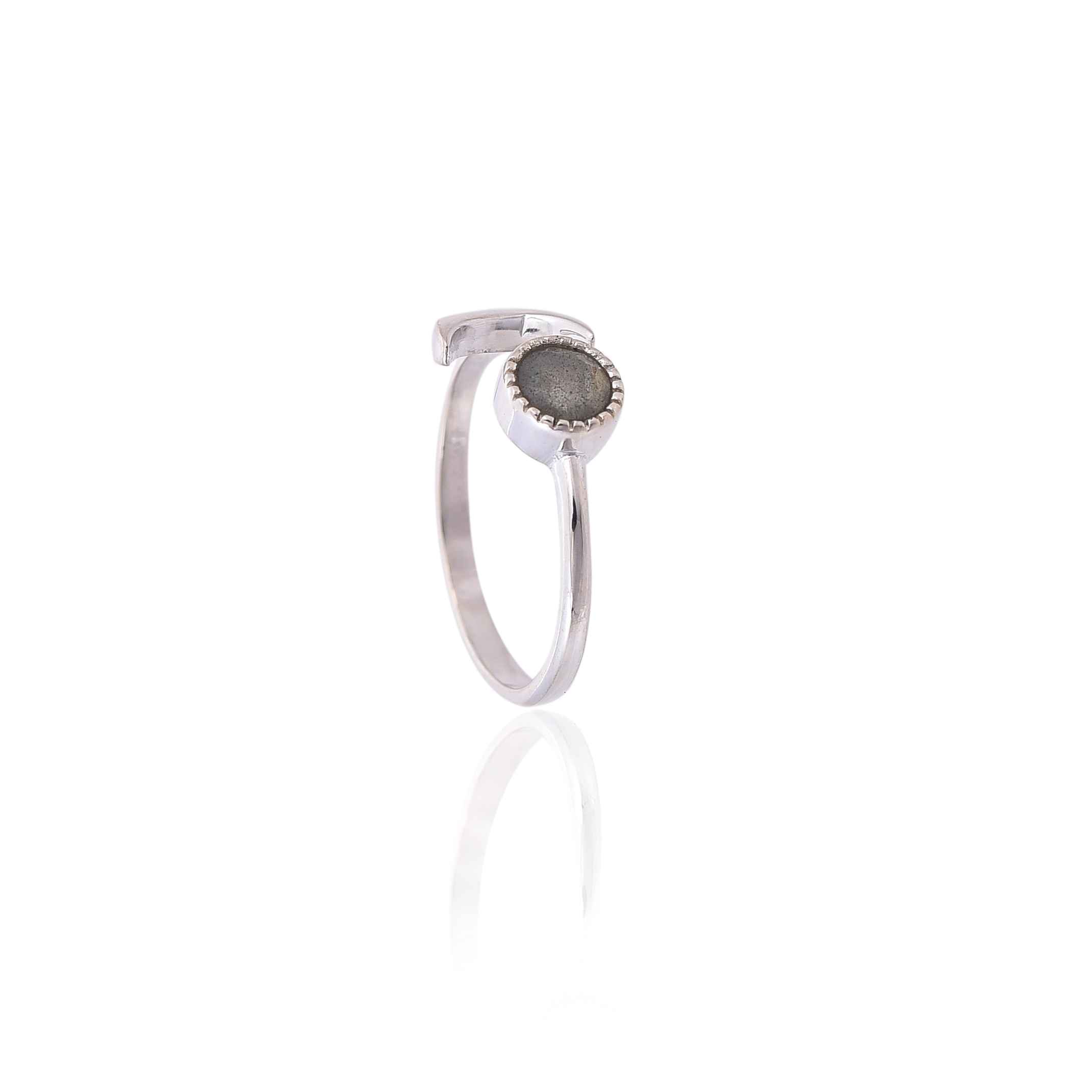 925 Sterling Silver Labradorite Ring :SKU4278