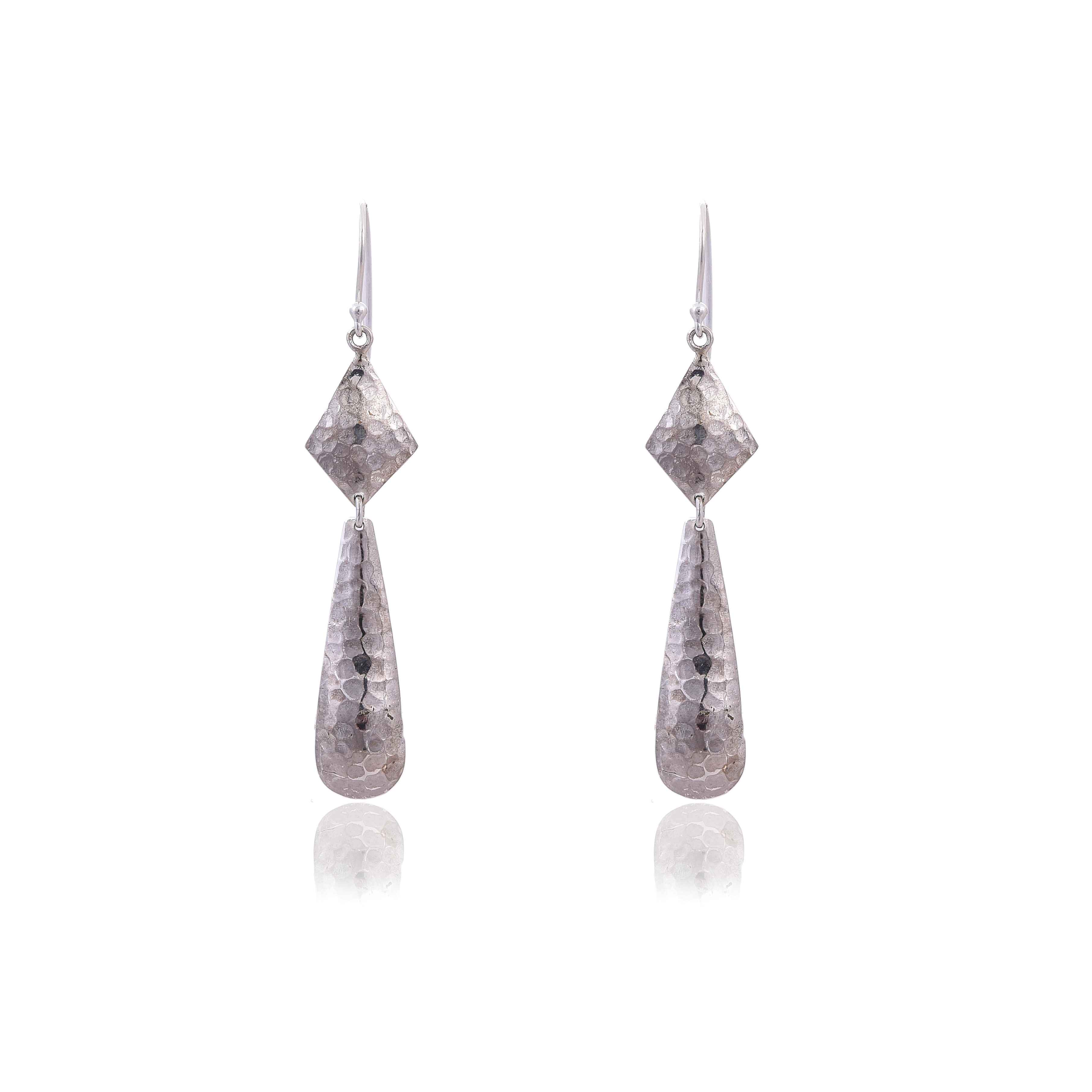 sterling-silver-hammered-earring-sku-4045