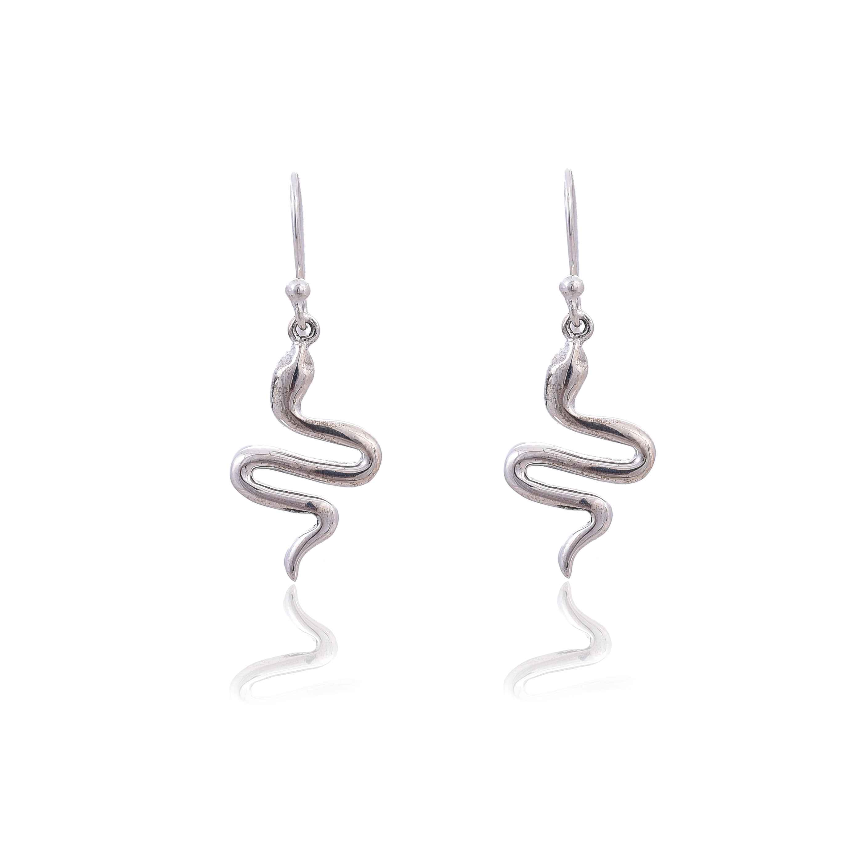 925 Sterling silver snake earring :SKU4051