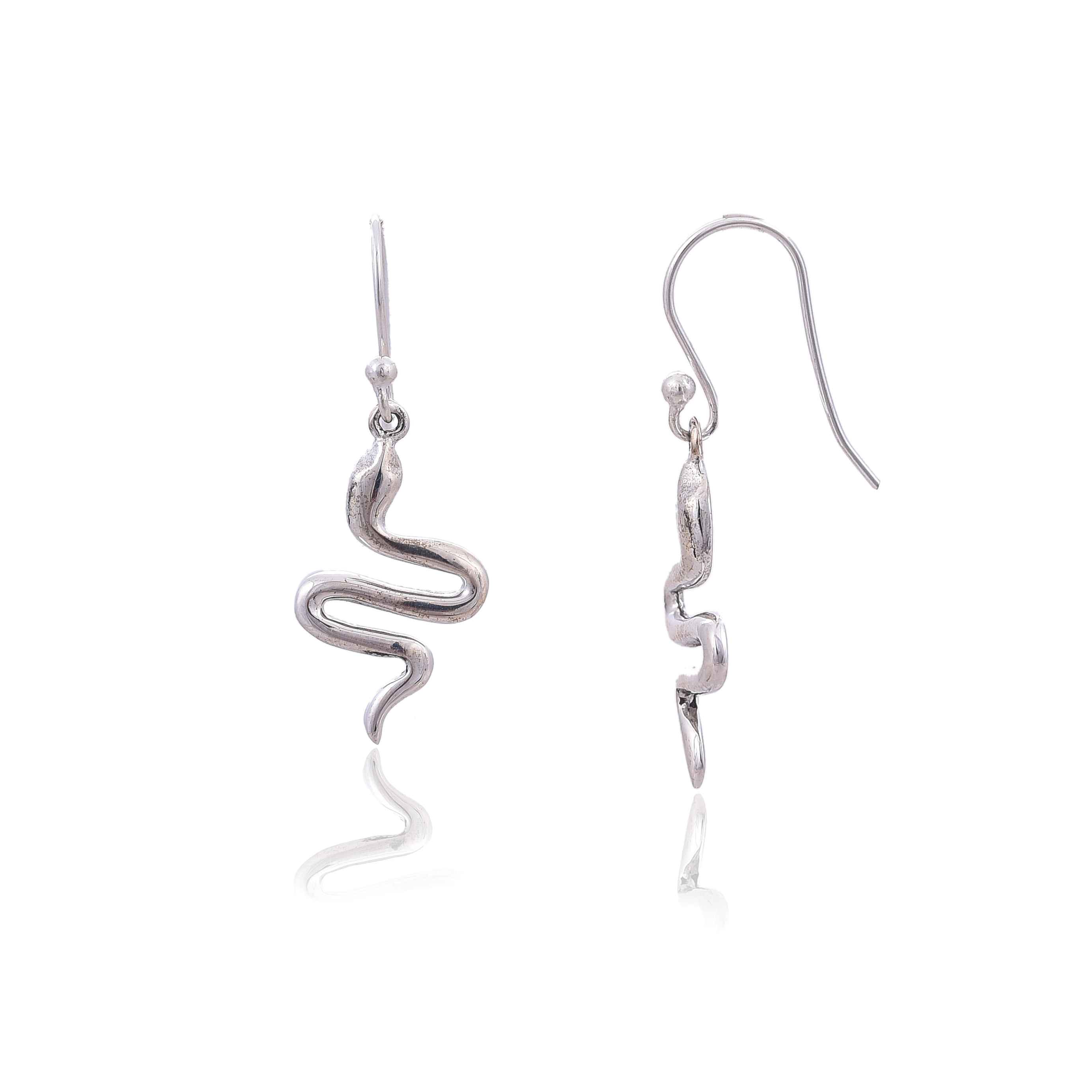 925 Sterling silver snake earring :SKU4051