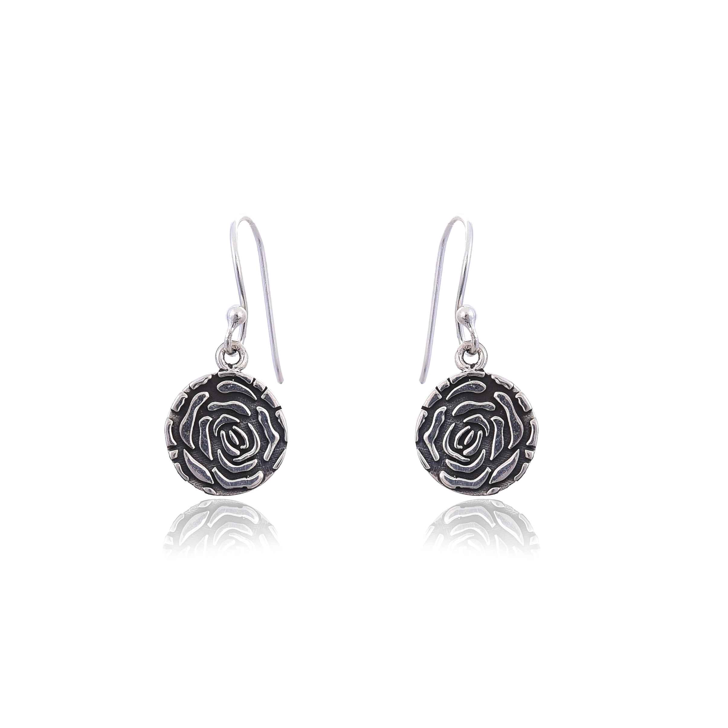 Silver dangler earring :SKU4074