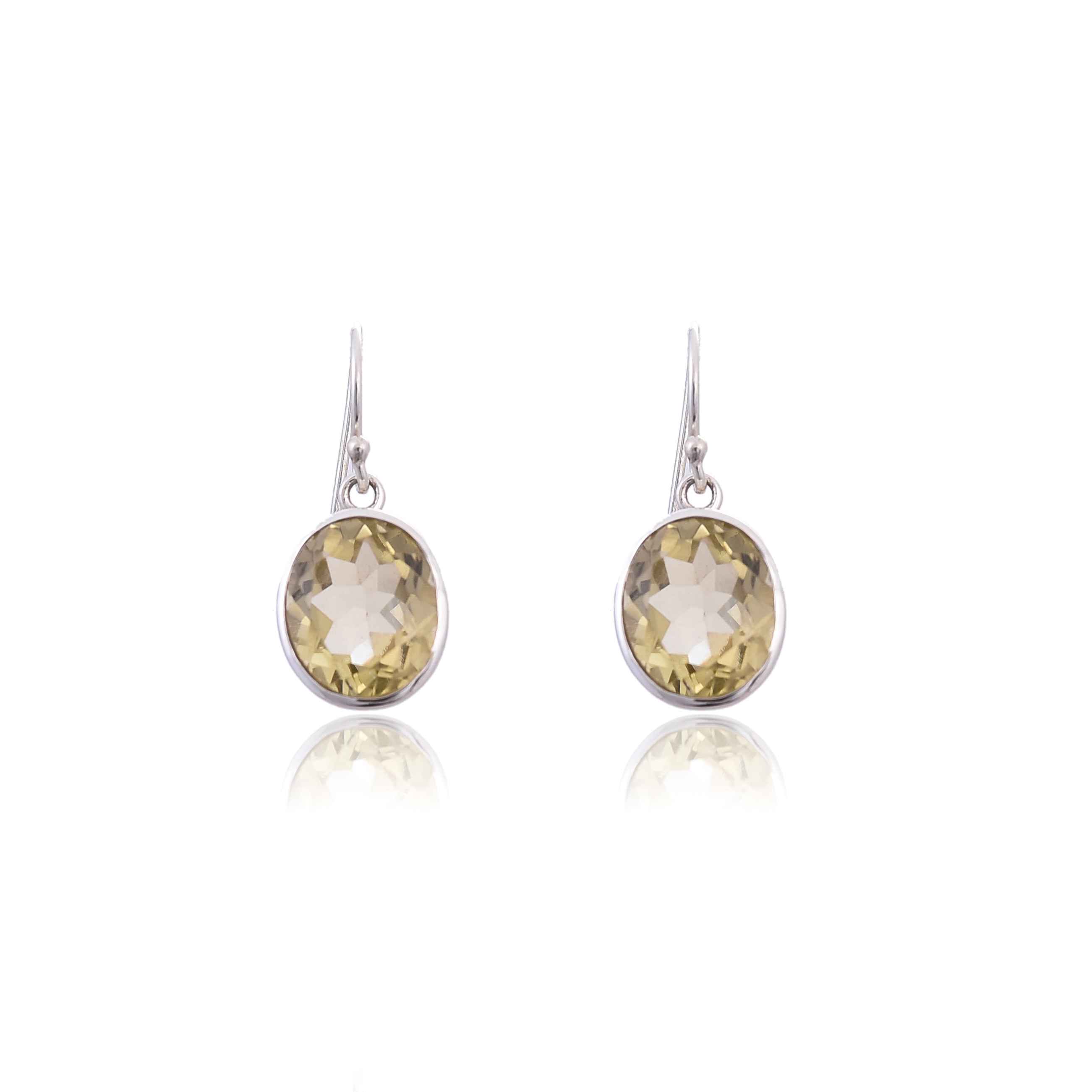 Citrine silver 925 earring :SKU4083