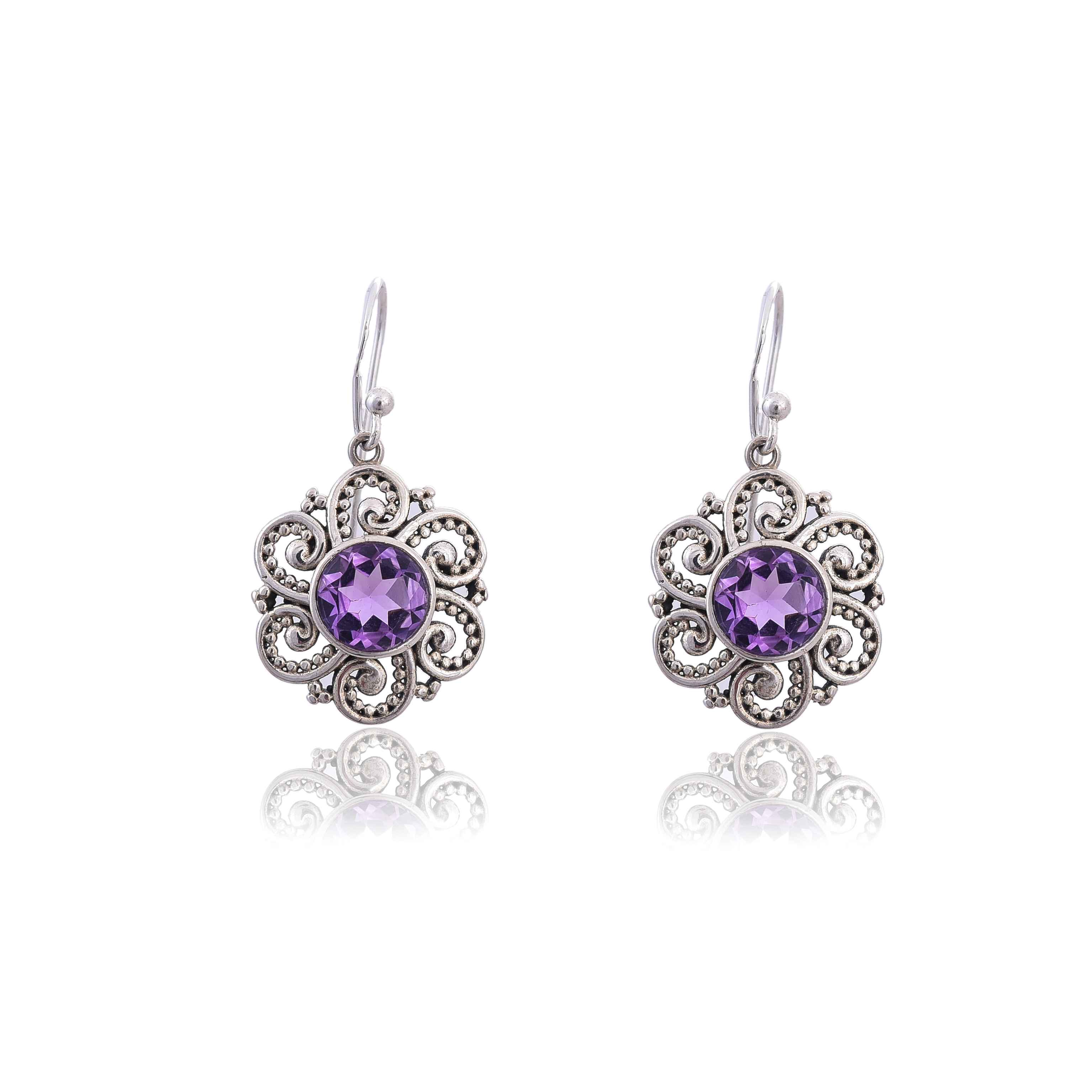 925-silver-amethyst-earring-sku-4121