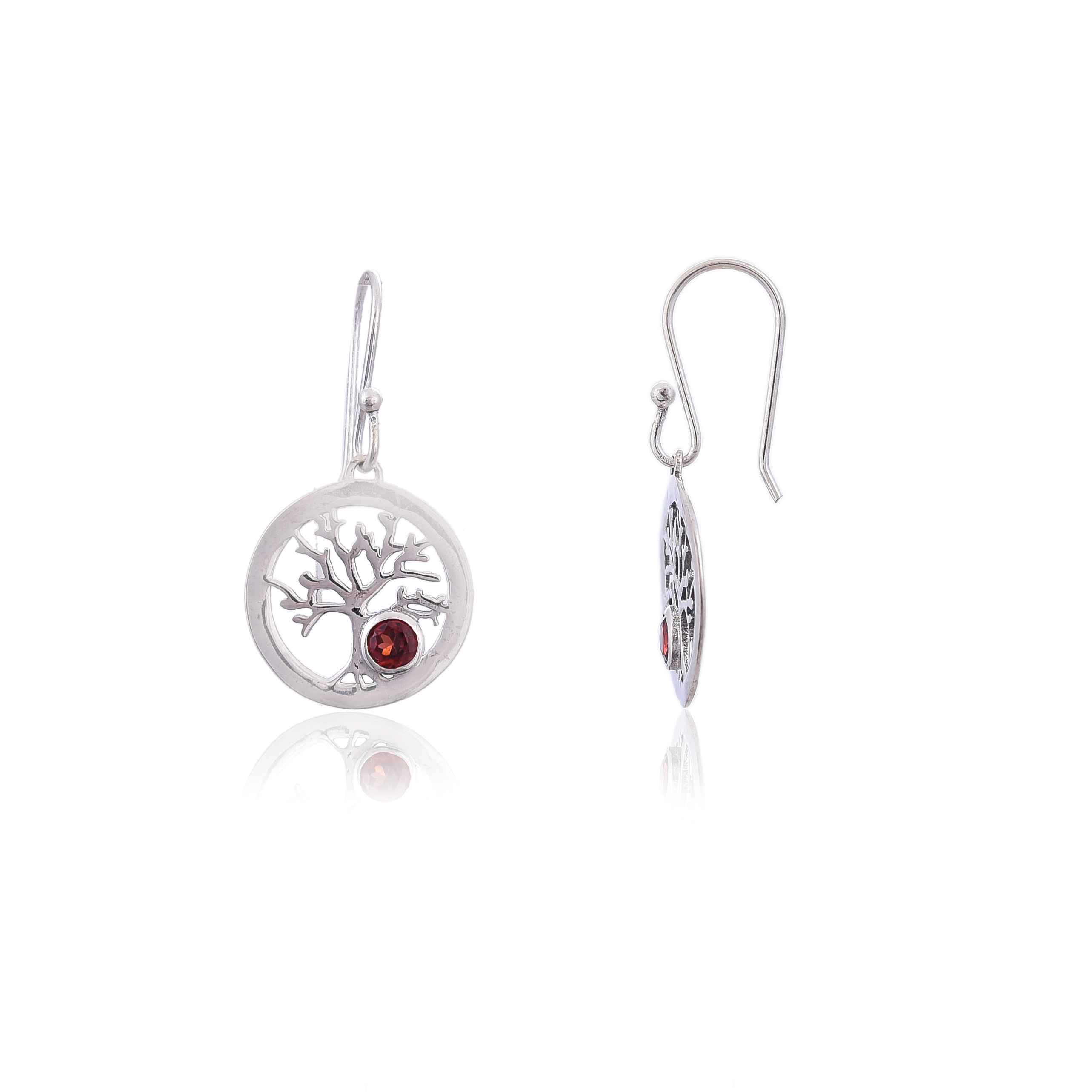 Sterling Silver Tree of Life Dangle Drop Earring :SKU4137