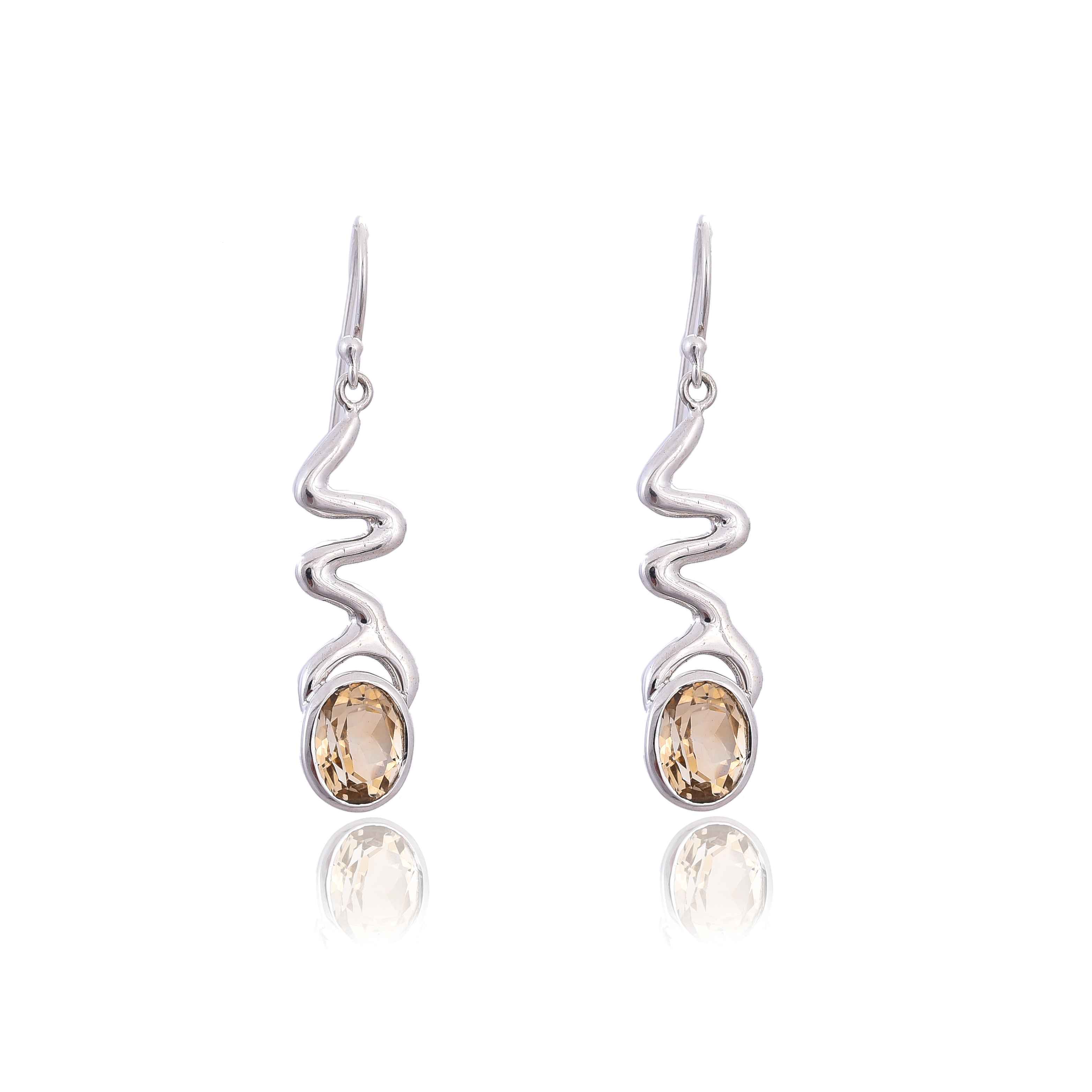 sterling-silver-citrine-earring-sku-4149