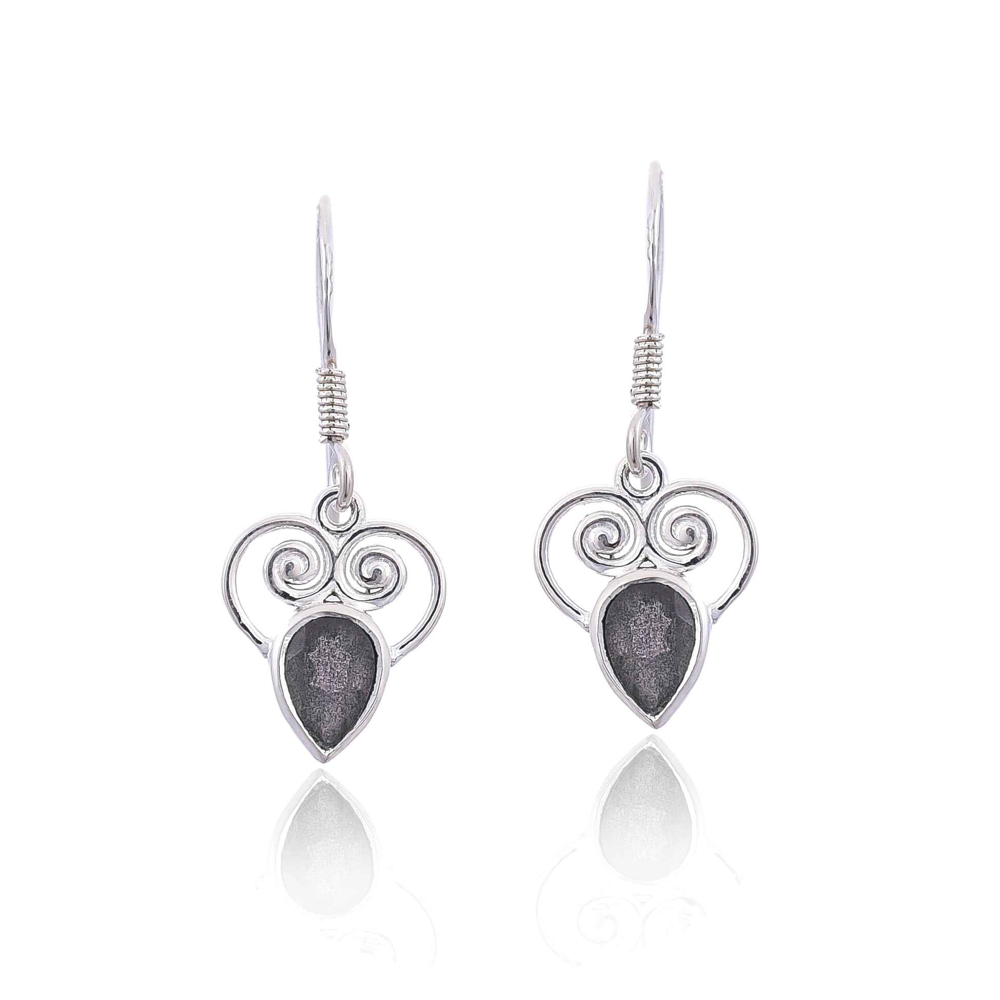 Sterling Silver Labradorite Earring :SKU4266