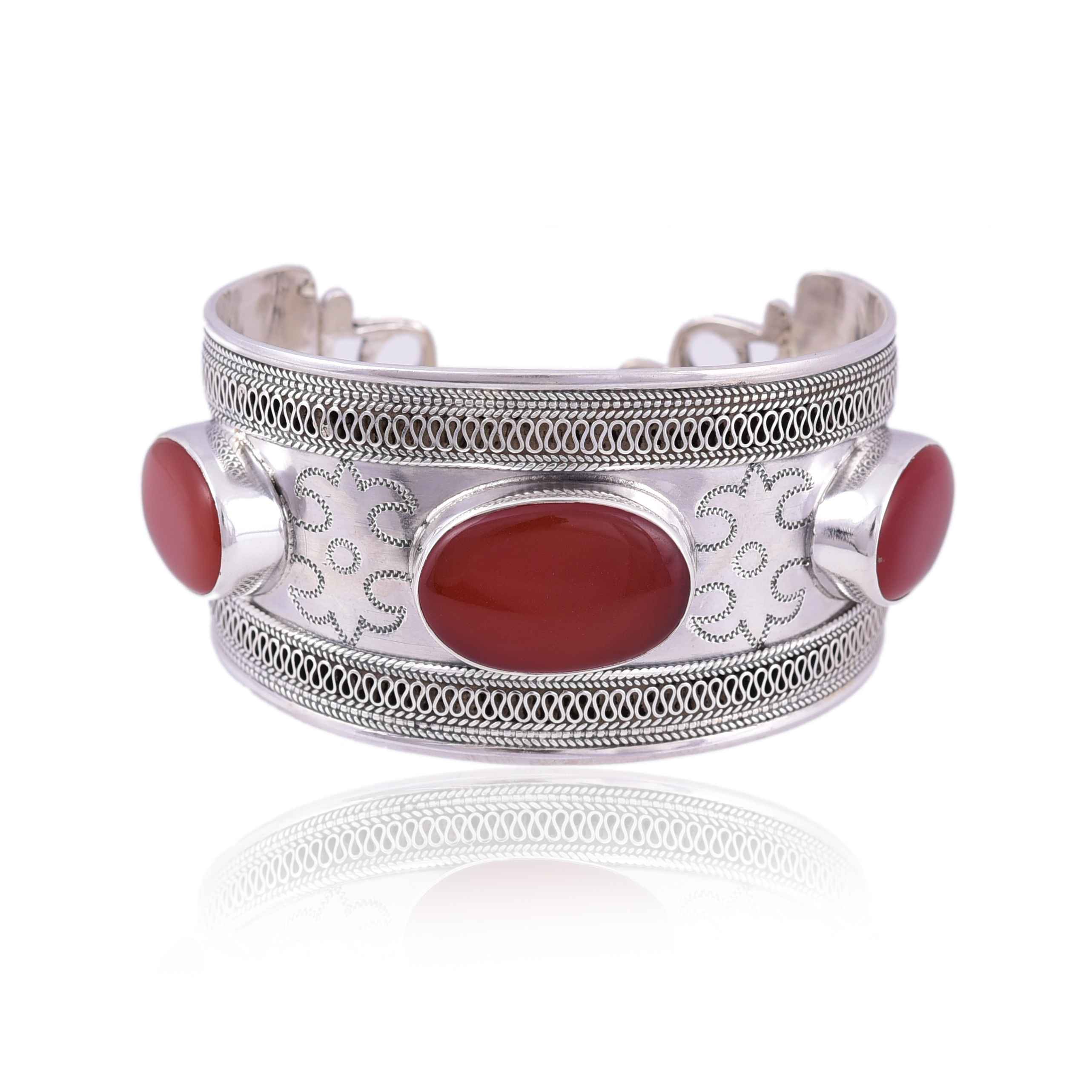 Sterling Silver Vintage look Cuff Bangle :SKU5917