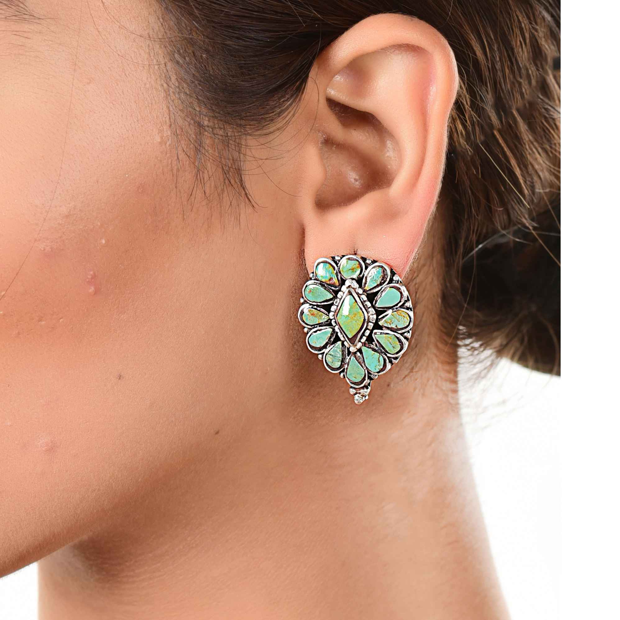Turquoise Silver Stud