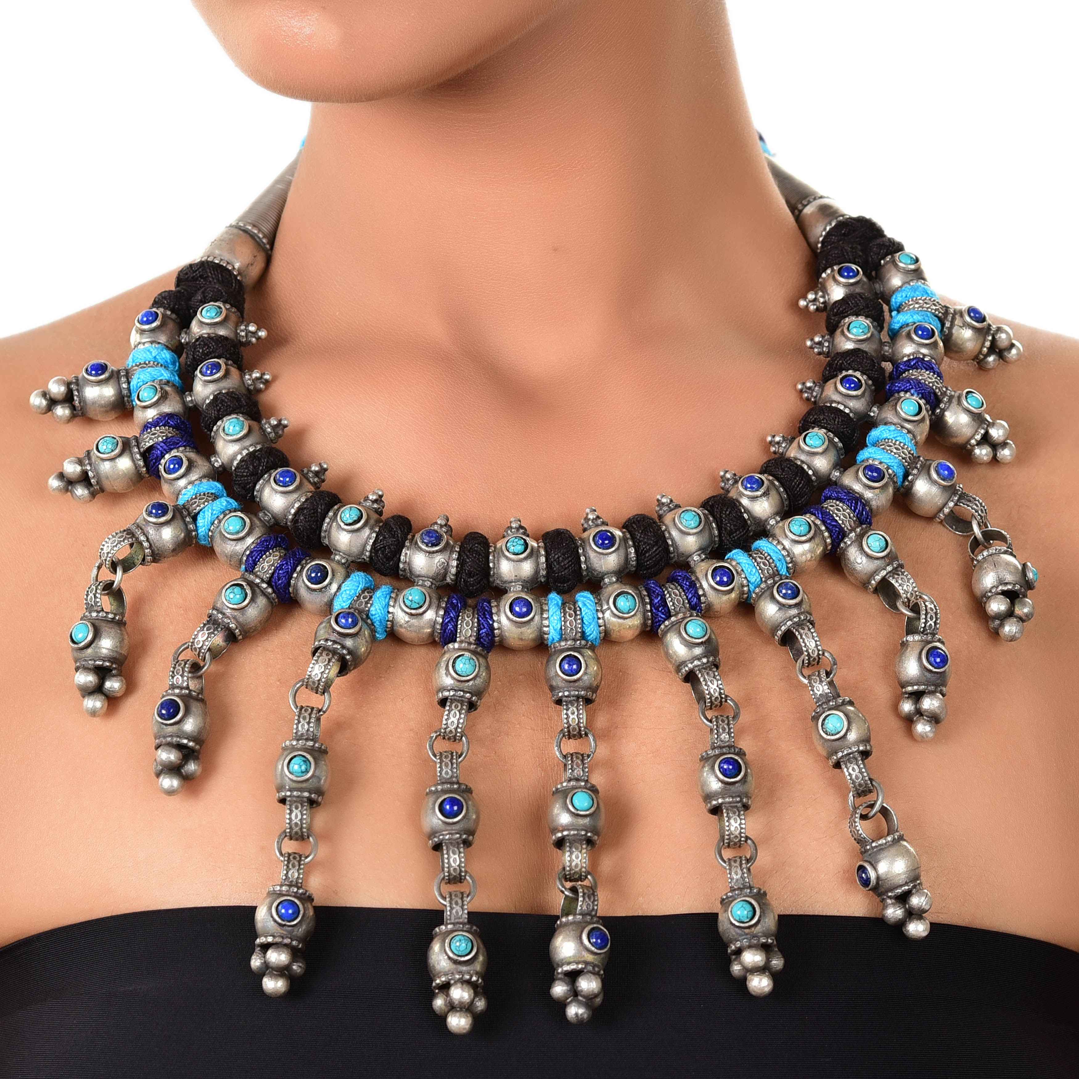 Lapis and turquoise necklace
