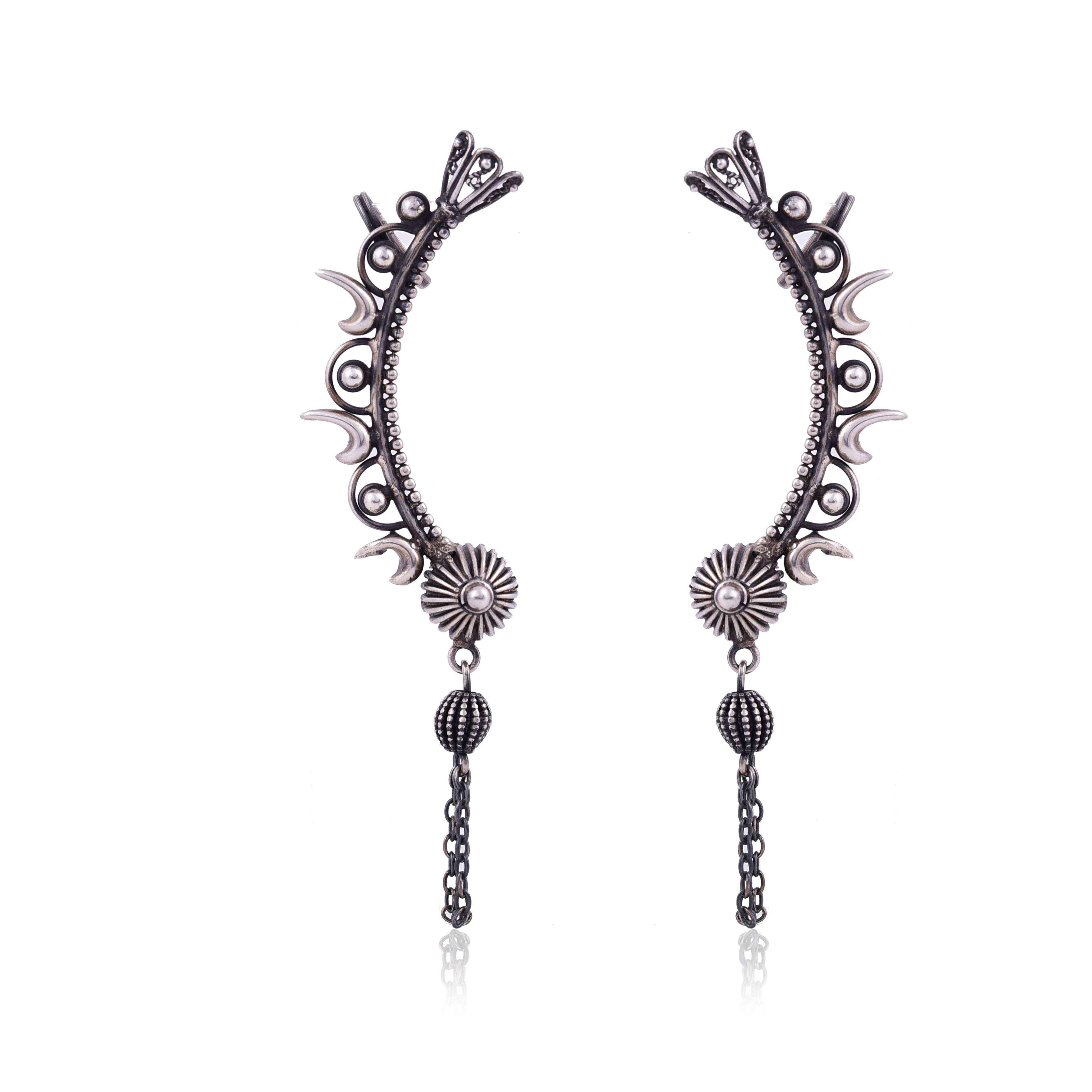 Sterling Silver ear cuff earring
