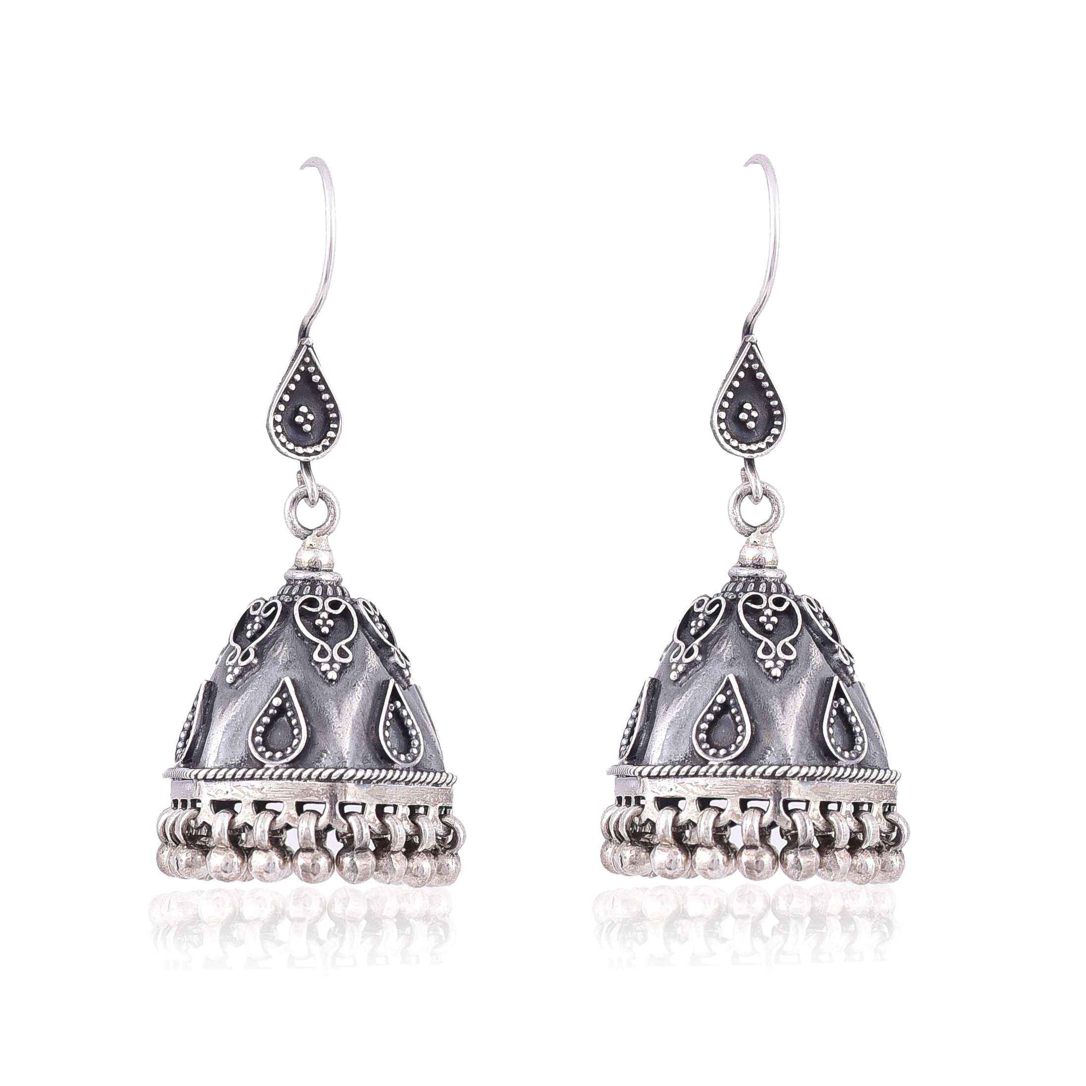Sterling Silver oxdised earring