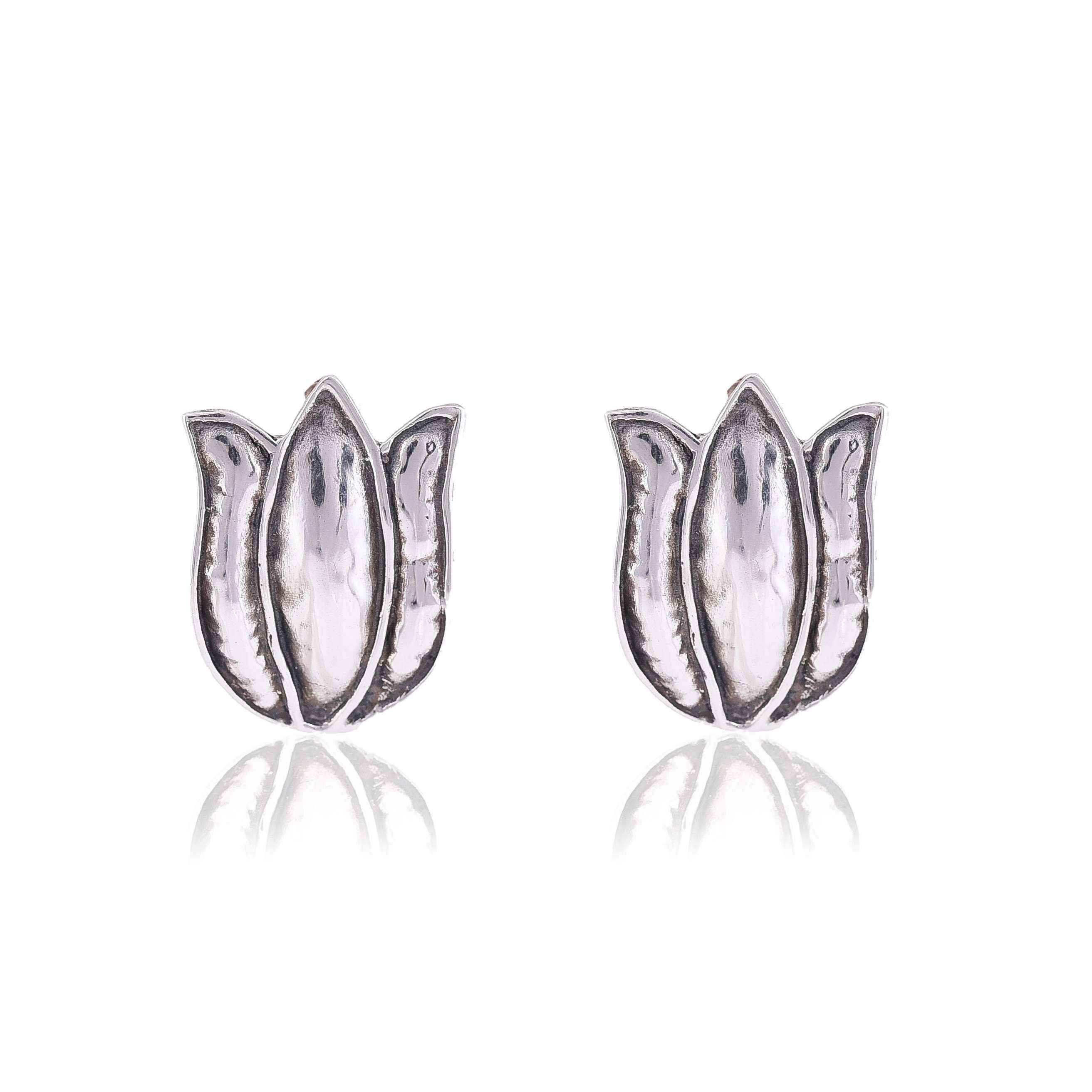 Sterling Silver Lotus flower Stud earring