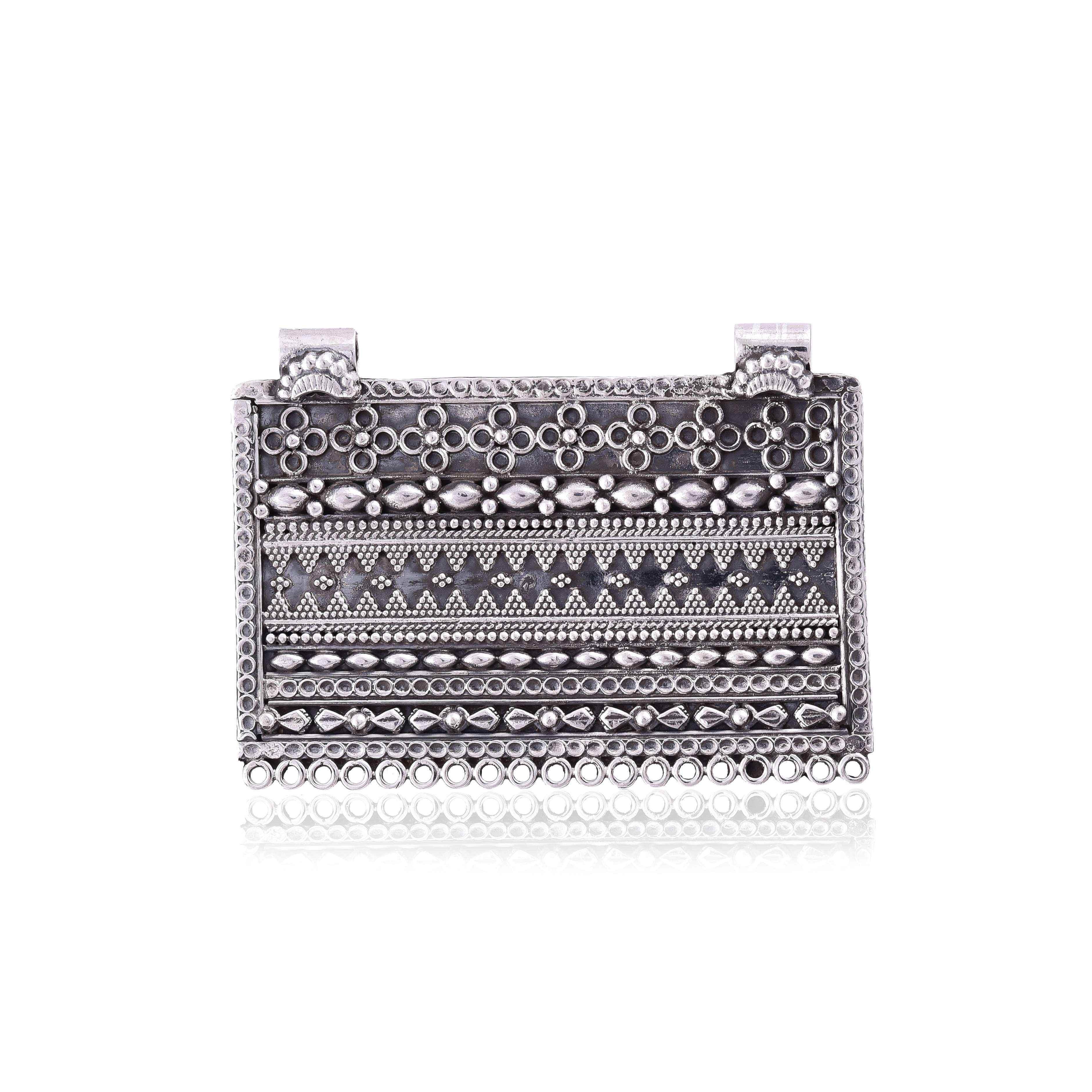 Sterling Silver Flat Designer Pendant 