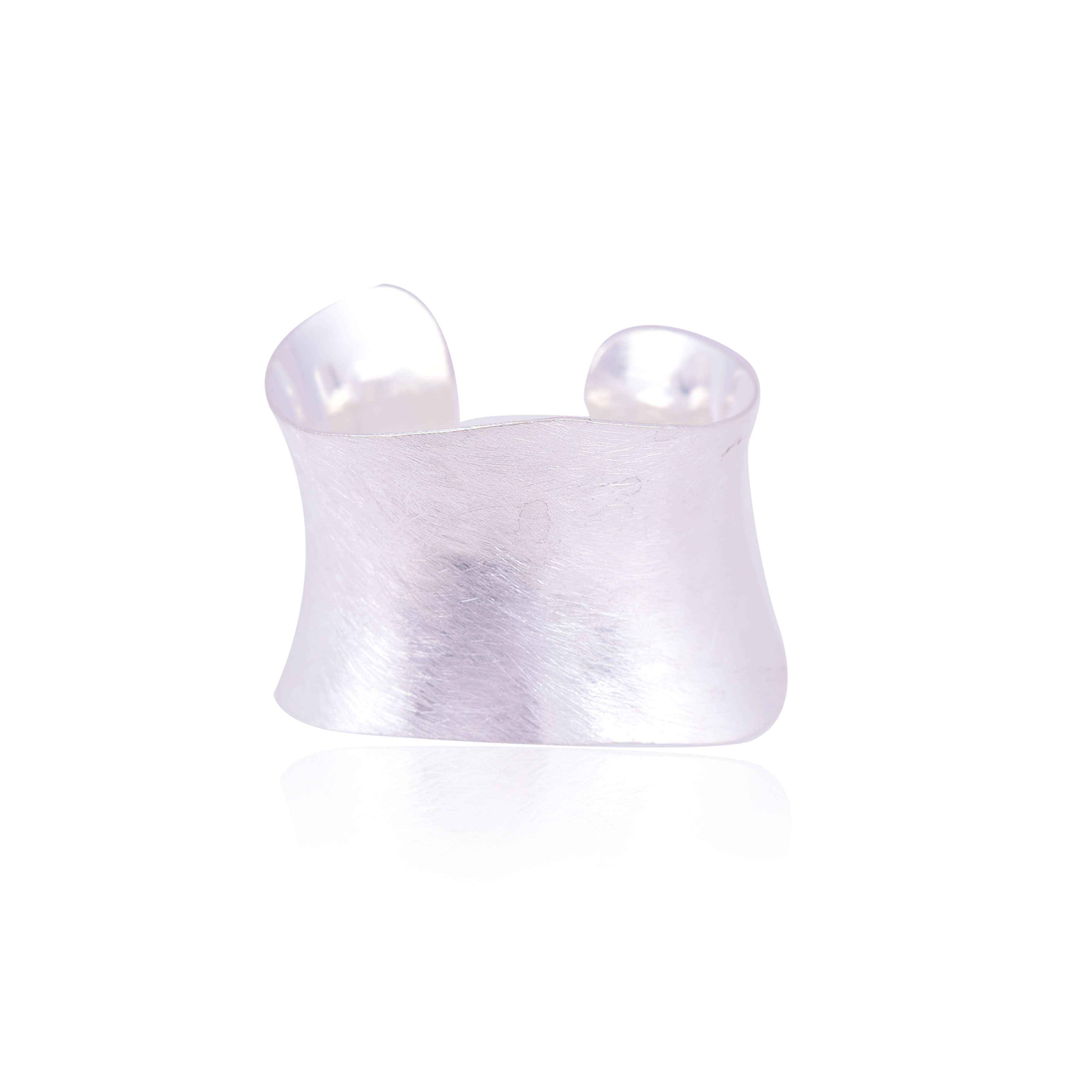 Sterling Silver Texture cuff Bangle