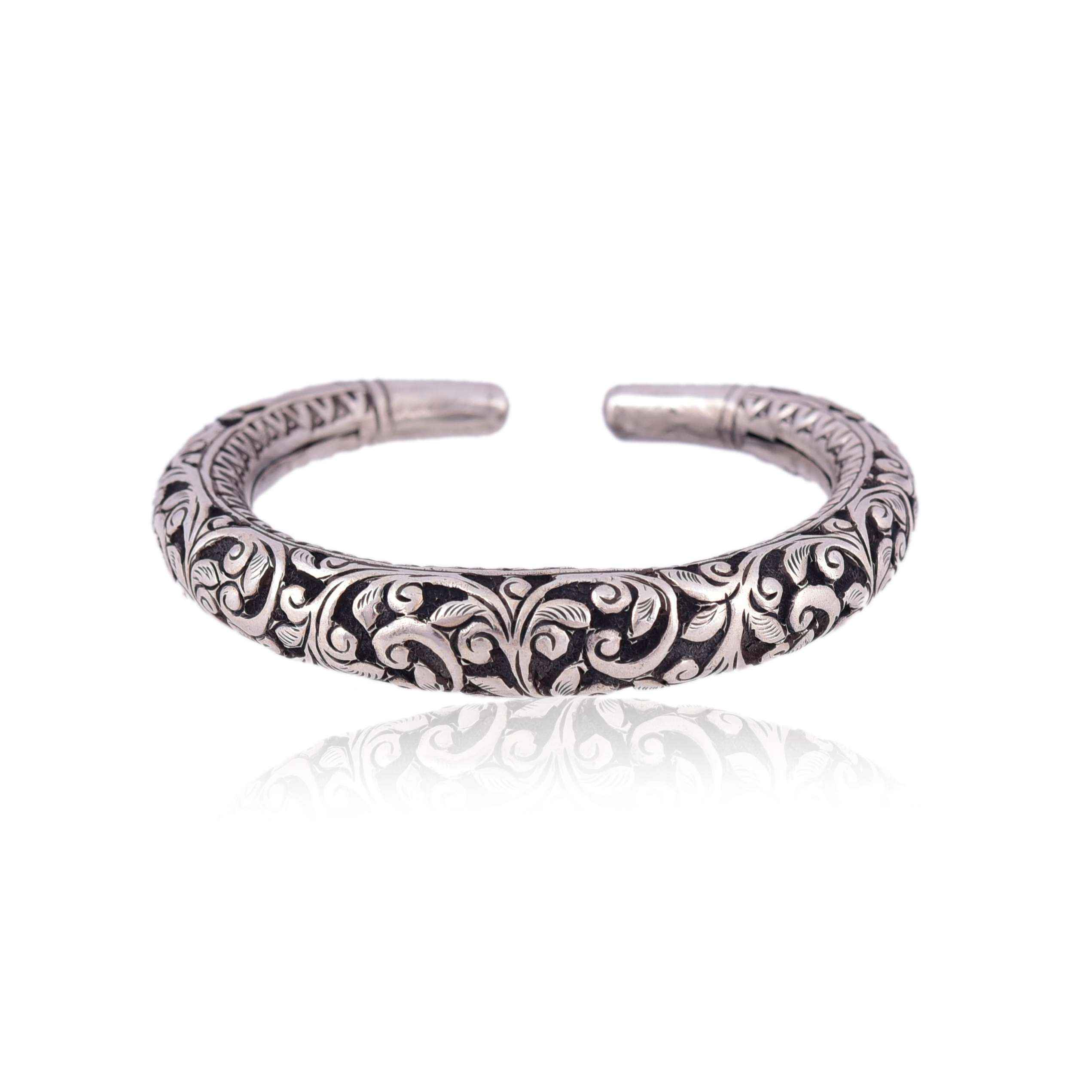 Silver Floral Karda