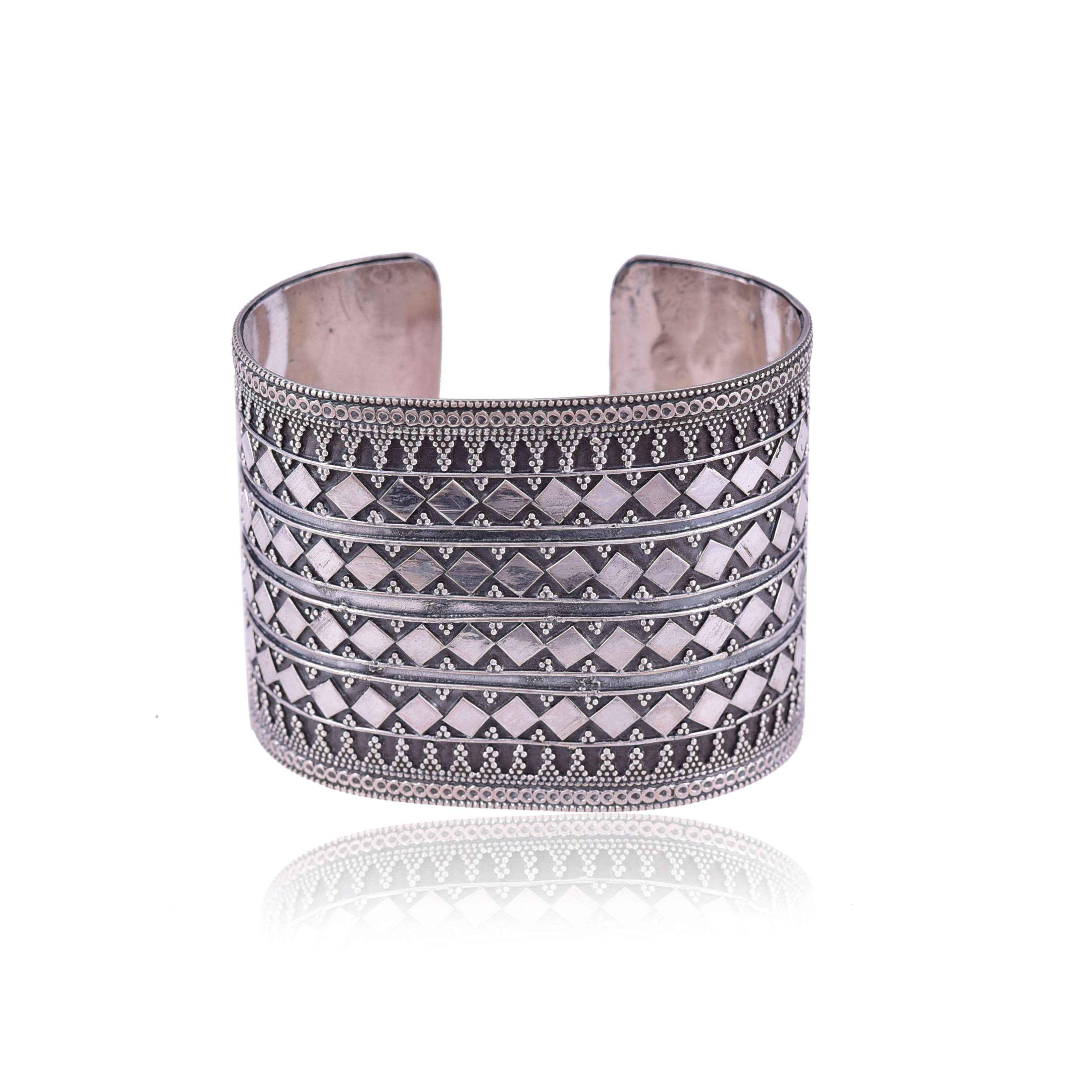 Sterling Silver Broad Cuff