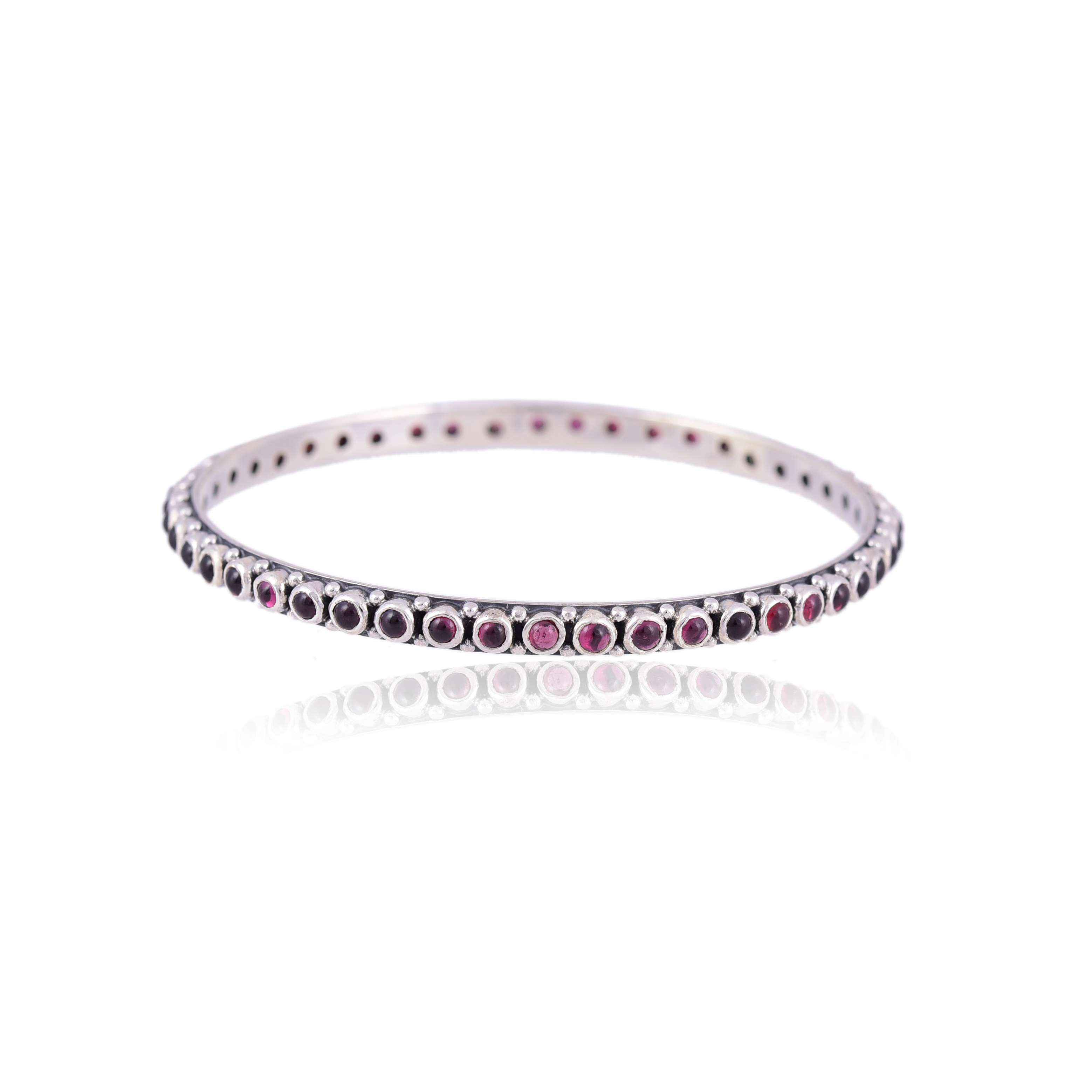 925 Silver Stone Bangle