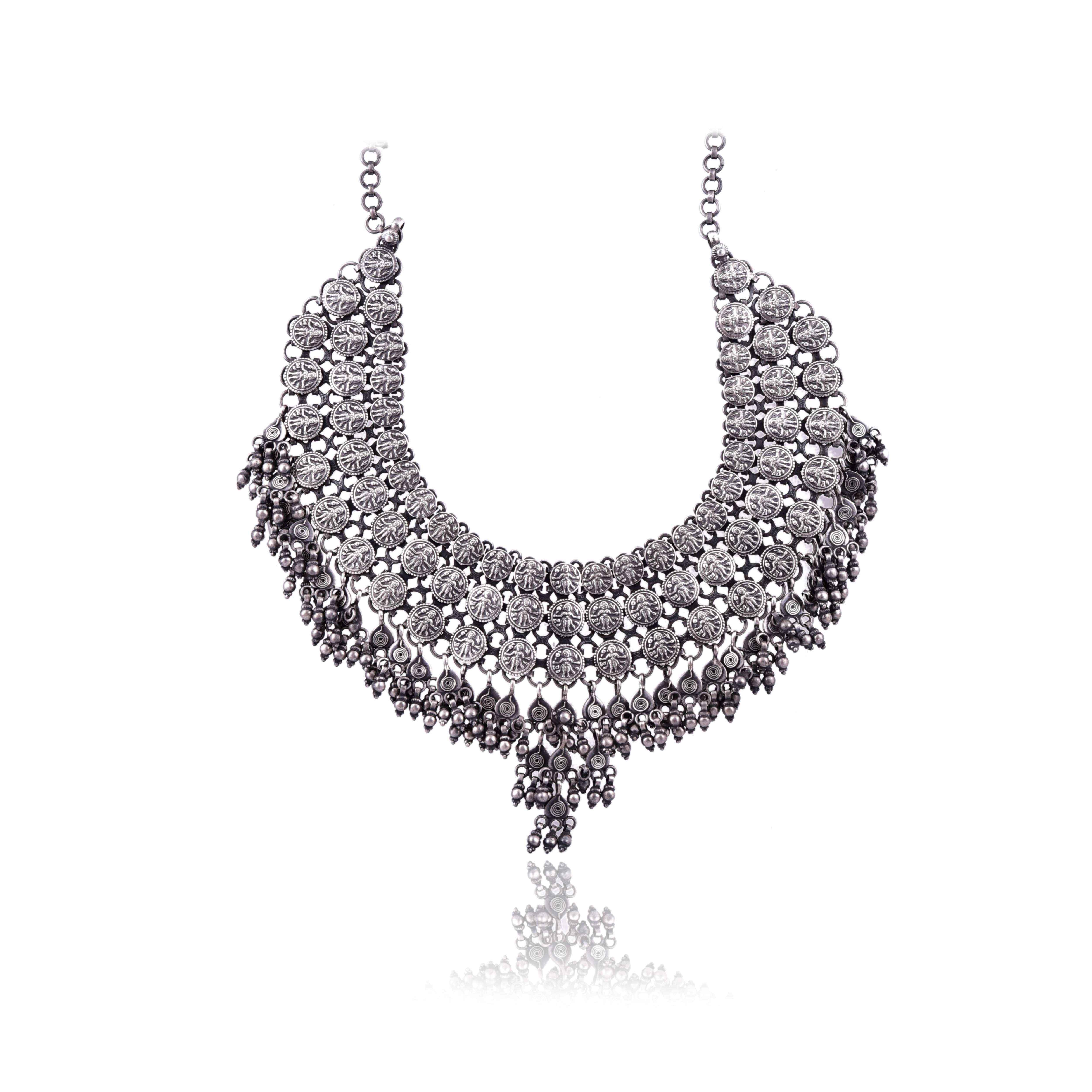 Sterling Silver Oxidised Necklace