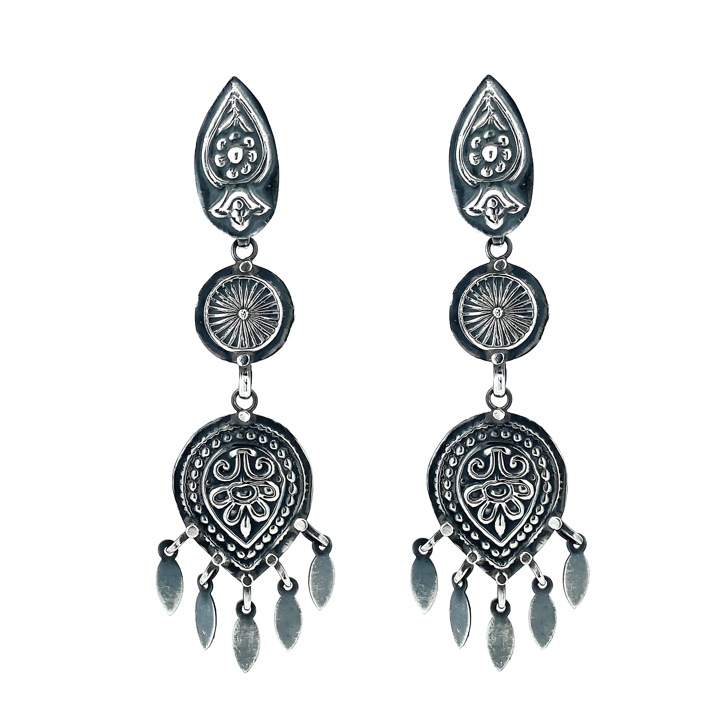 Charming Silver Multi Dangle Drop 925 Sterling Silver Earring