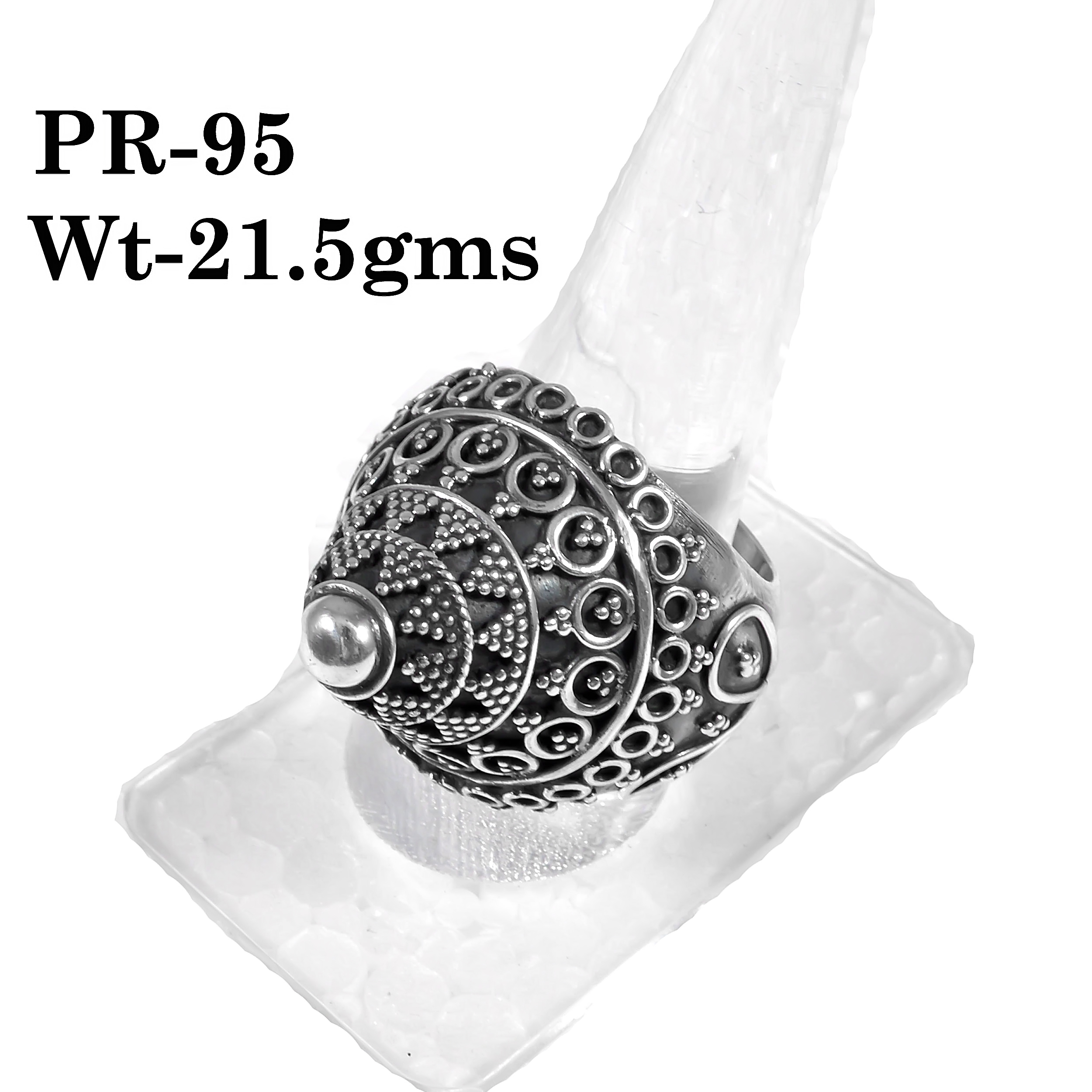 Handcrafted Filigree Dome Ring – Inspired by Indian Heritage Jewelry