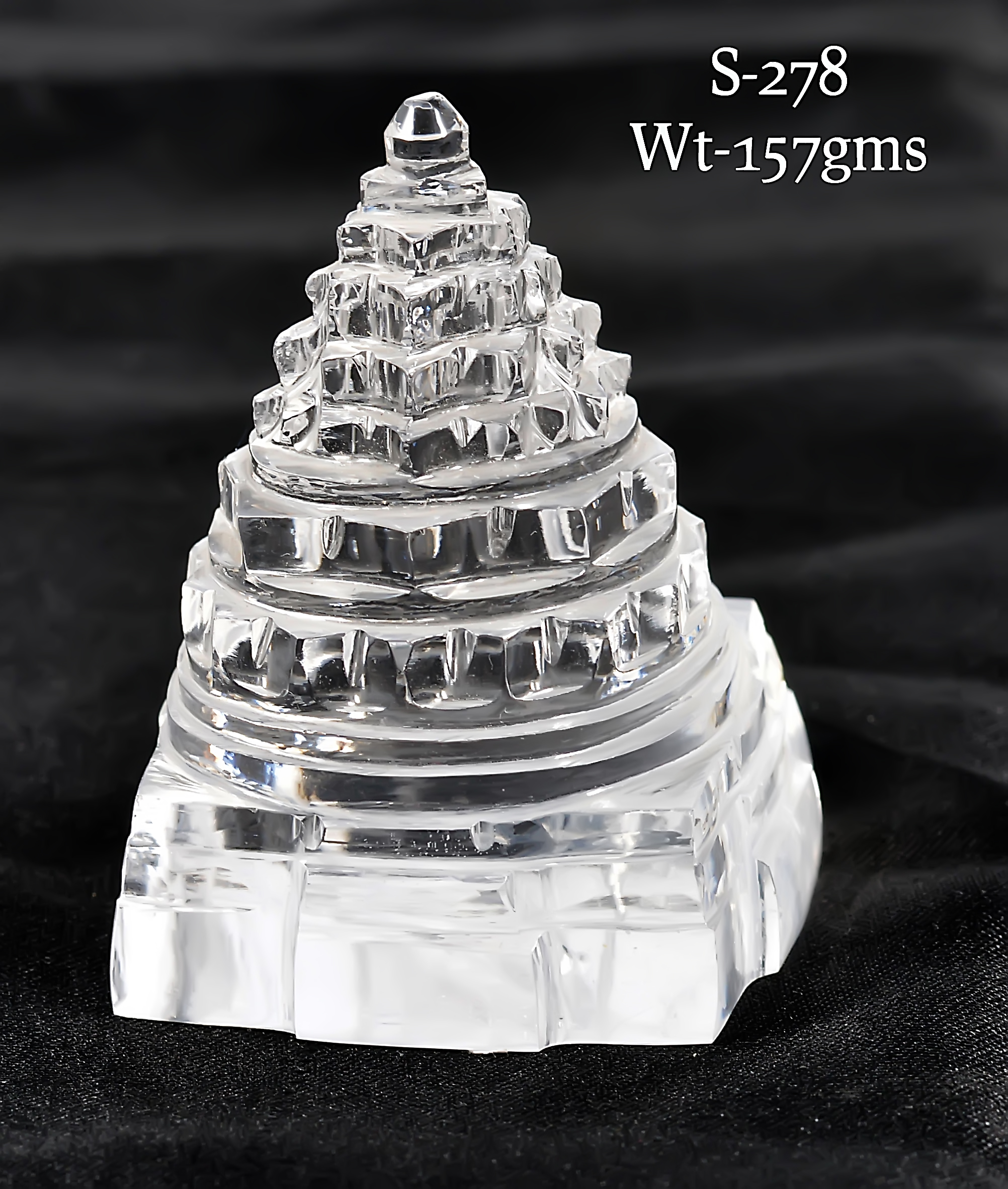 Premium Crystal Shree Yantra 157g – Sacred Symbol of Wealth, Prosperity & Positive Energy