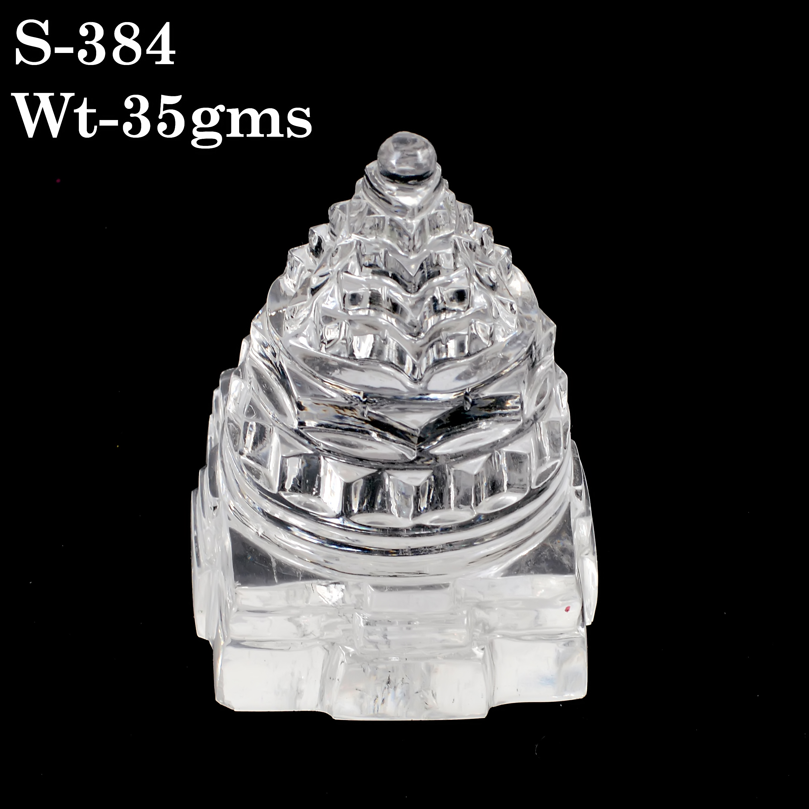 Cristal Shree Yantra – Sacred Crystal Shri Yantra for Wealth, Prosperity & Positive Energy 35g