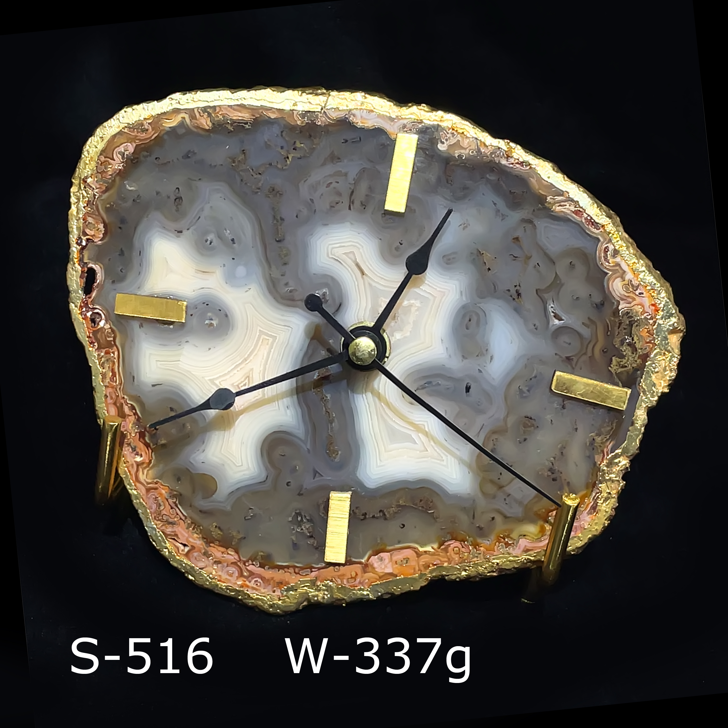 Natural Gemstone Clocks Collection