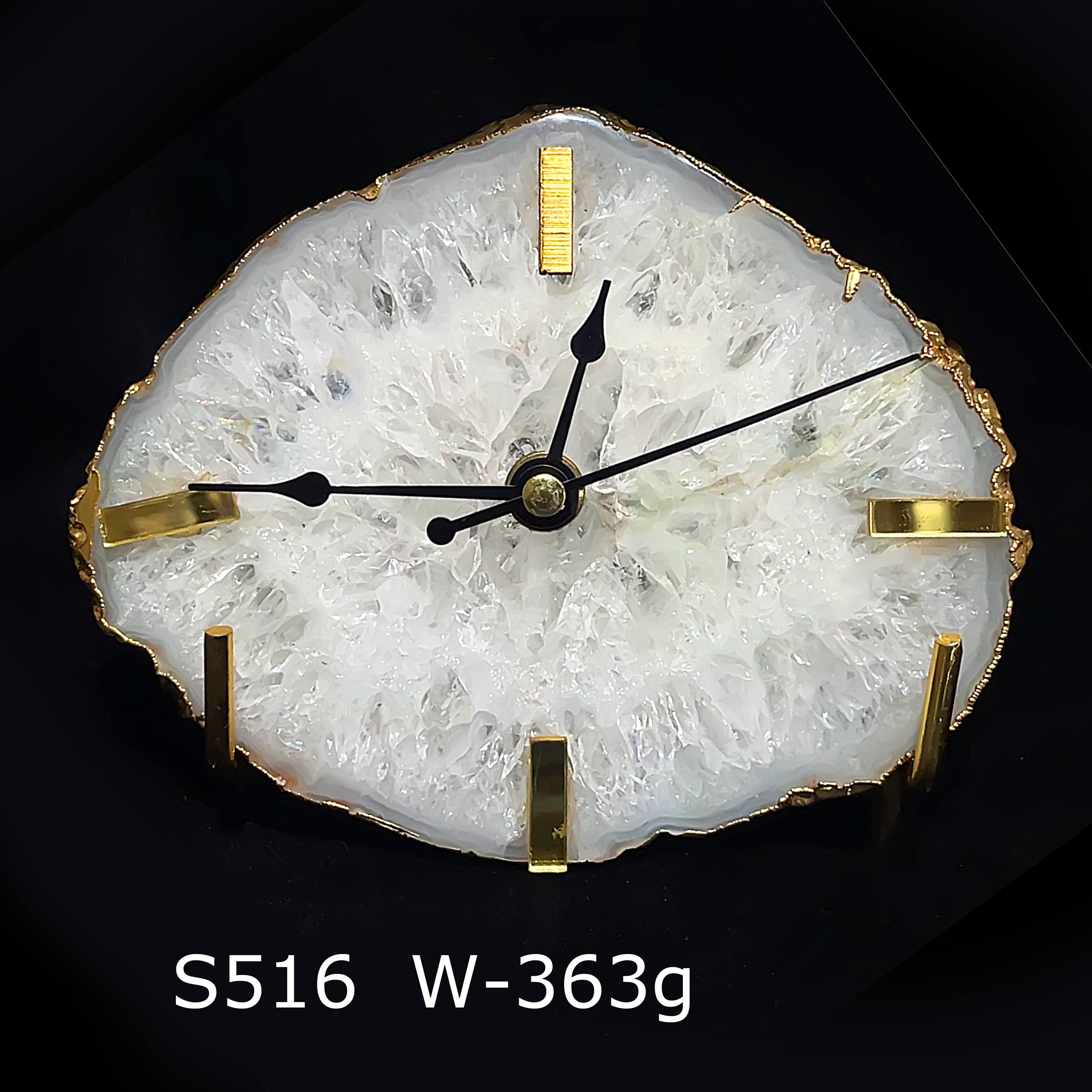 Natural Gemstone Clocks Collection