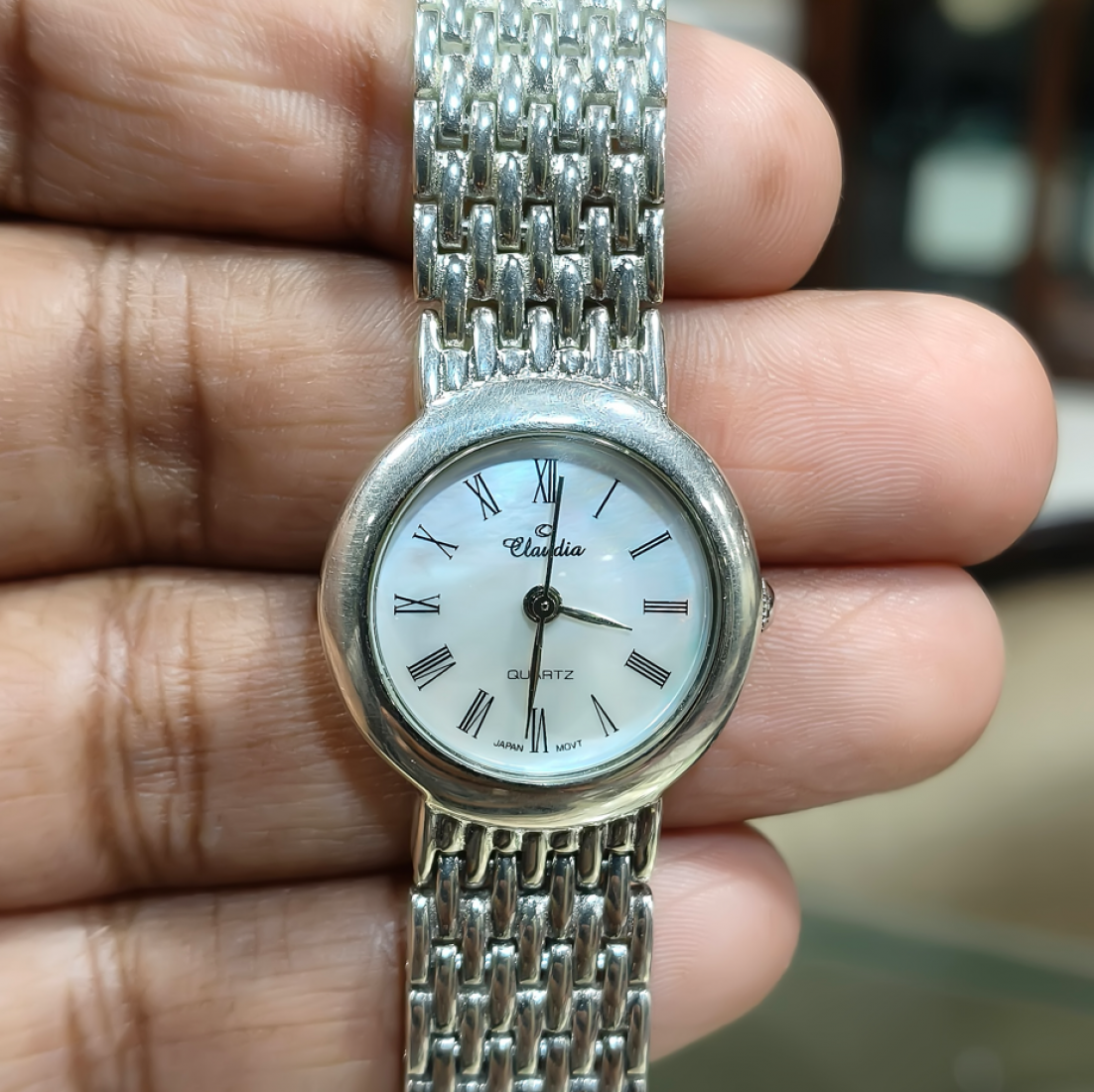 925 Sterling Silver Classic Mesh Strap Watch | Timeless Women’s Silver Timepiece